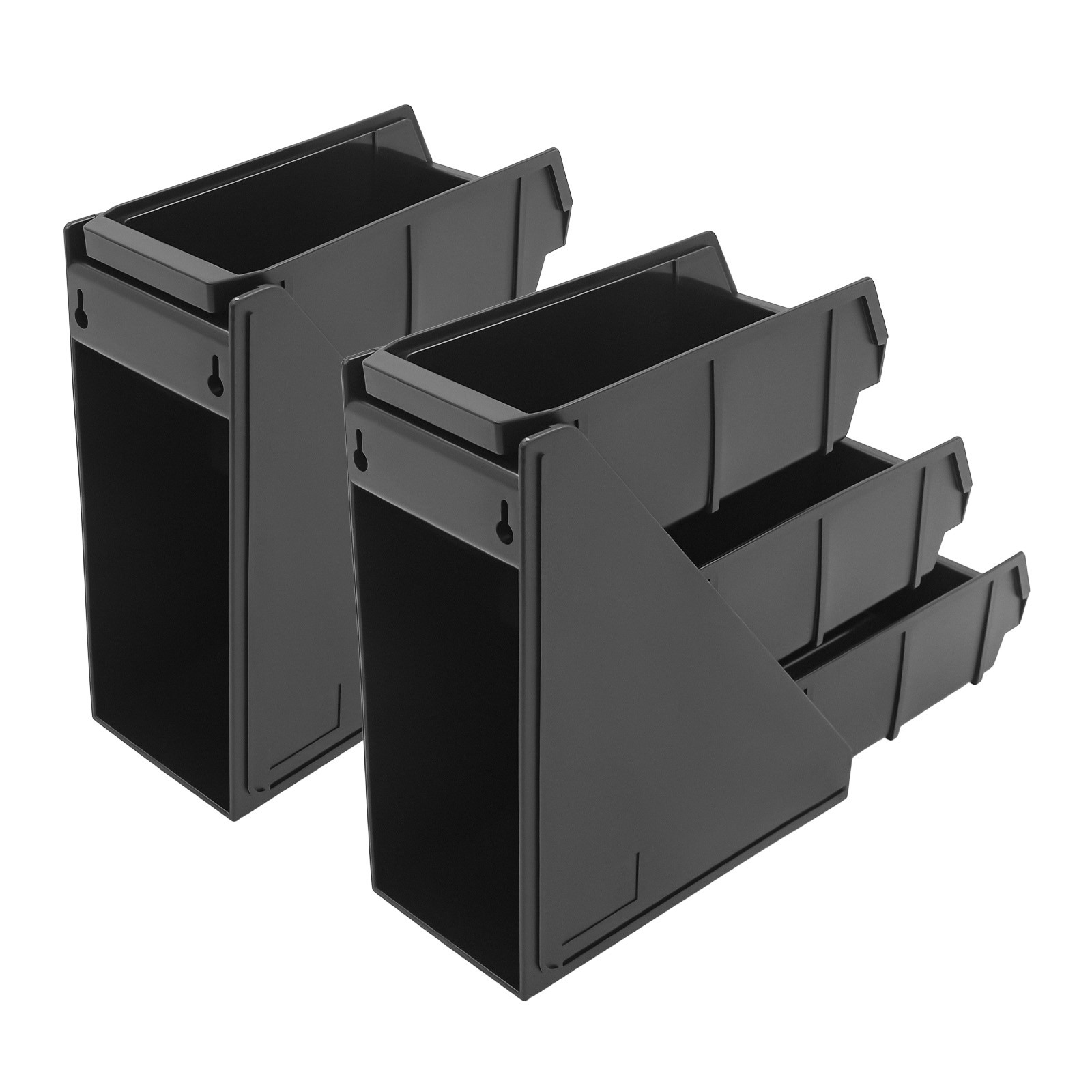 3 Pcs 9.44*4.72in Silicone Square Blue& Red& Black Mini Ice Cube Trays Molds