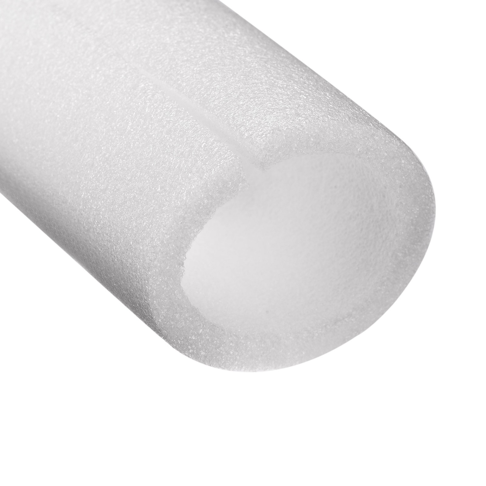 Foam Tube 3.28 ft L 2.36in ID 3.14in OD Hollow Polyethylene White