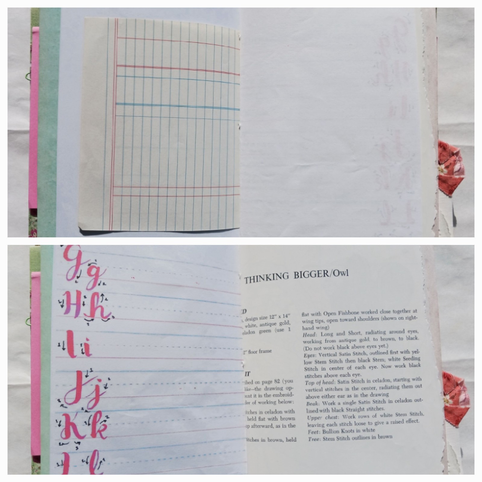 Vintage Style Junk Journal Handmade 86 Pages Women Mother Journal