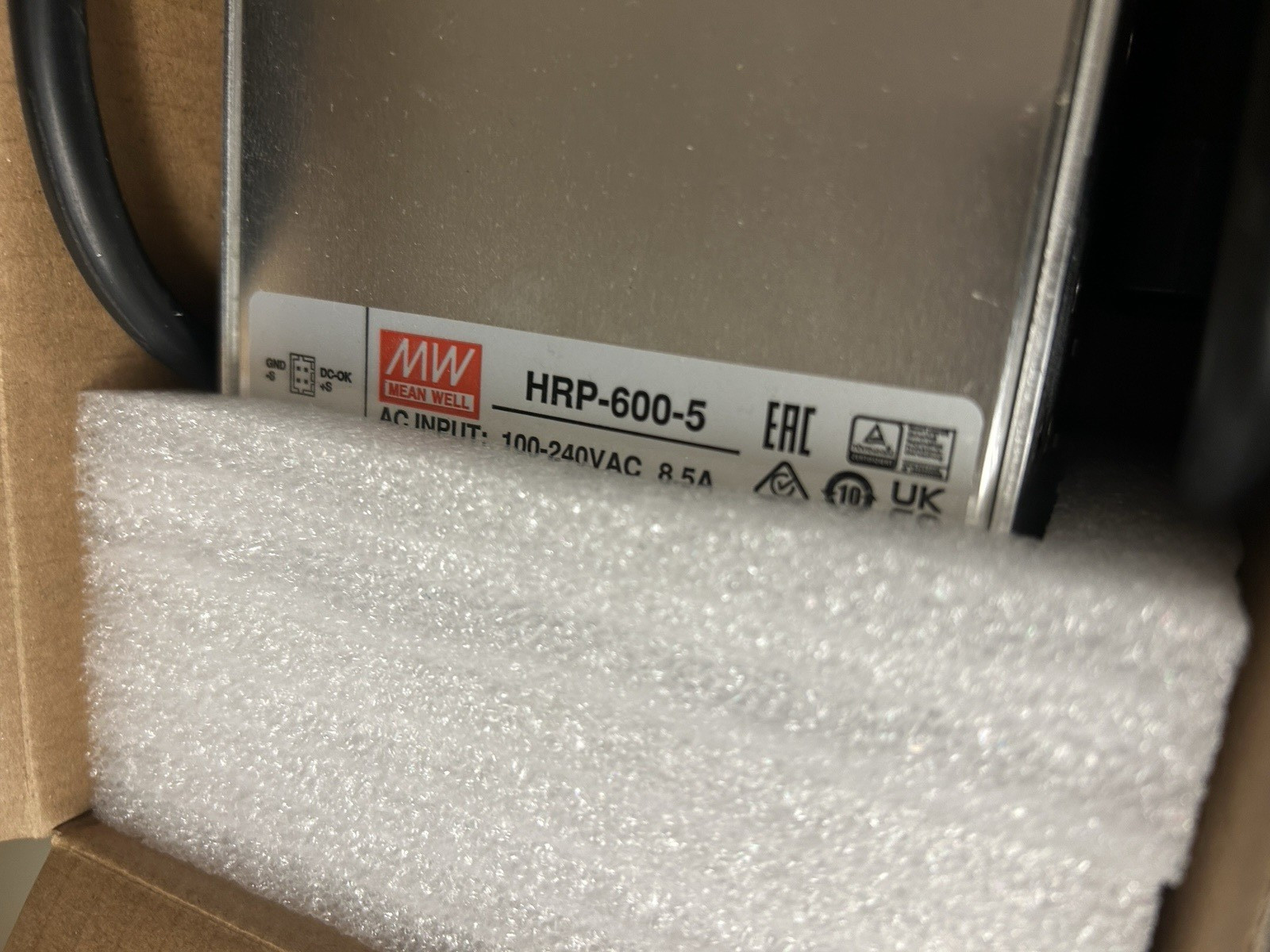 Mean Well HRP-600-5 Power Supply 5V@120A – 600W NEW!!!
