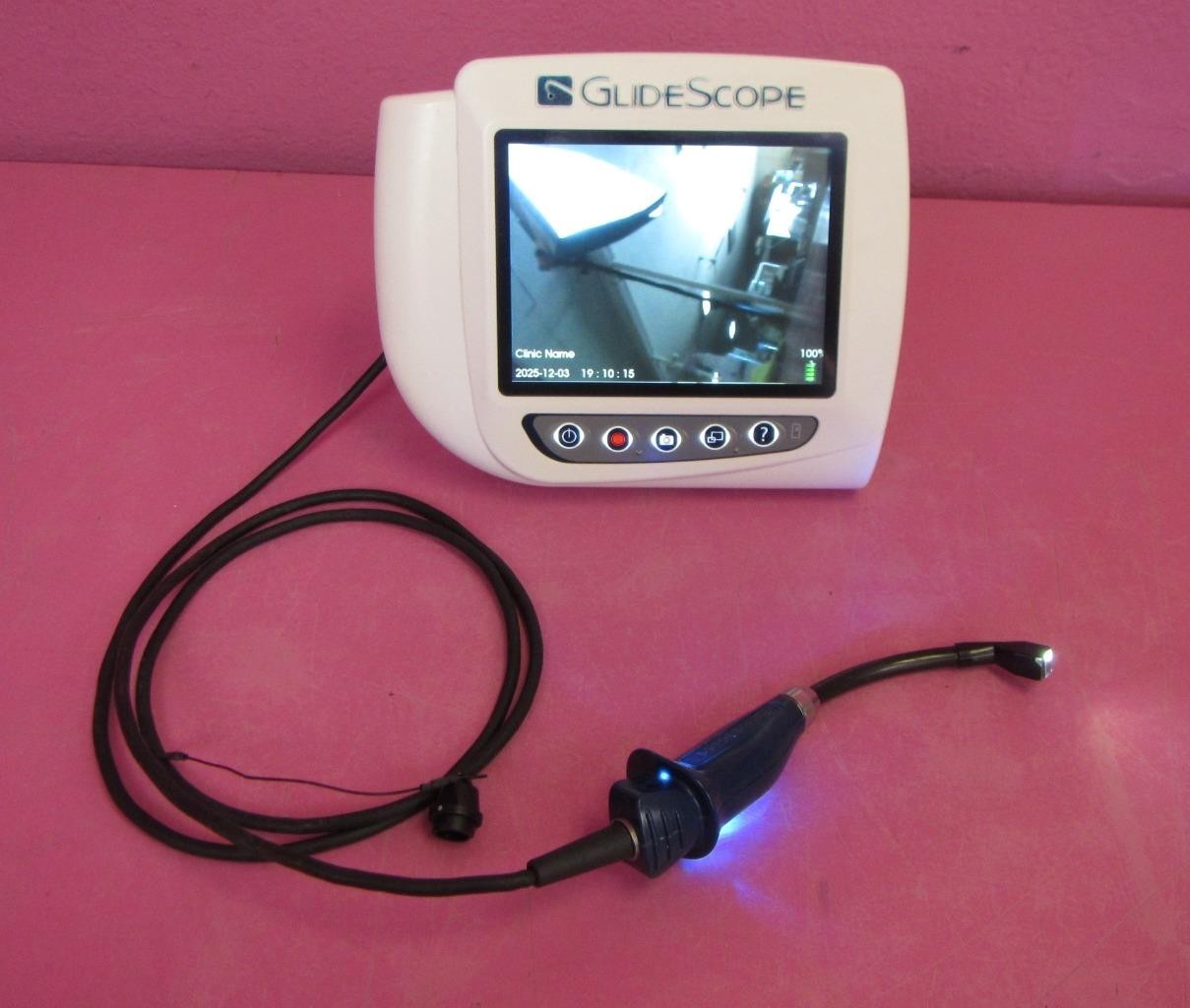 Verathon Glidescope Cobalt AVL Video Laryngoscope Intubation w/ Reusable Baton