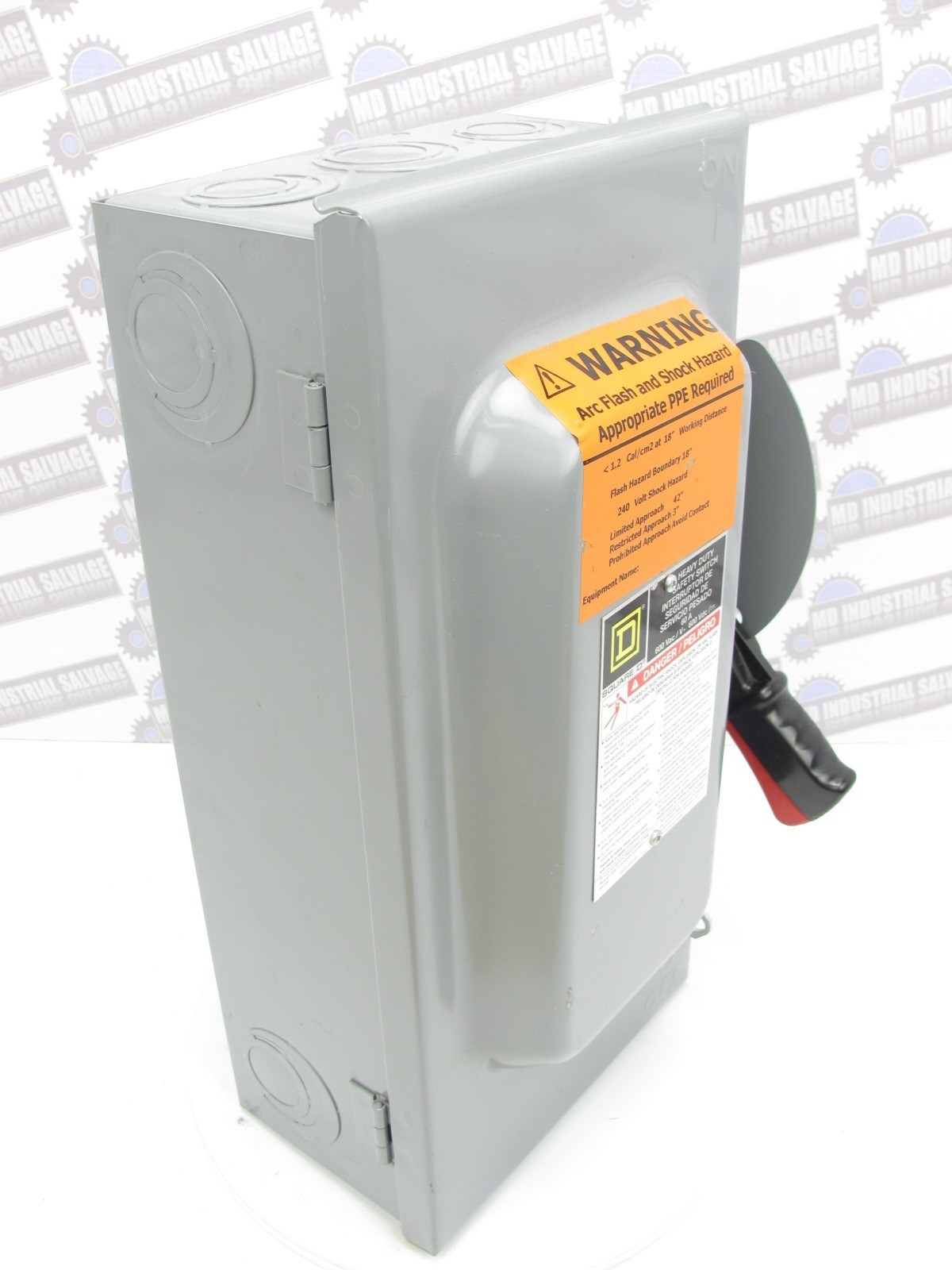 SQUARE D HU362 – 60A NON-FUSEABLE DISCONNECT w/Added NEUTRAL BLOCK HU362N 3P/4W