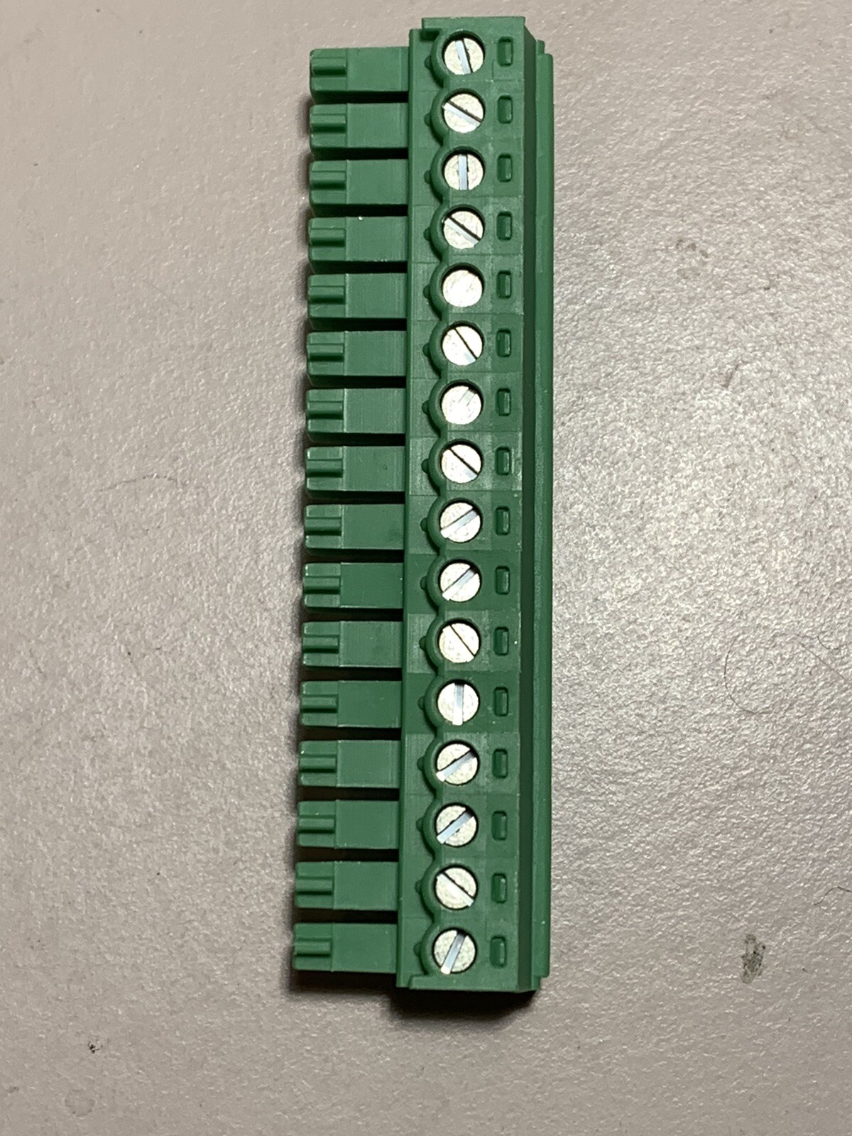 PHONEIX CONTACT TERM BLOCK PLUG 1803714 16POS STR 3.81MM «BUY 8/$80.00 OR 1/$11