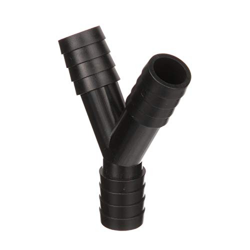 Seachoice 3-Way Y Fitting 3/4 in. ID Hose Barbed Black Plastic Connector 50-1823