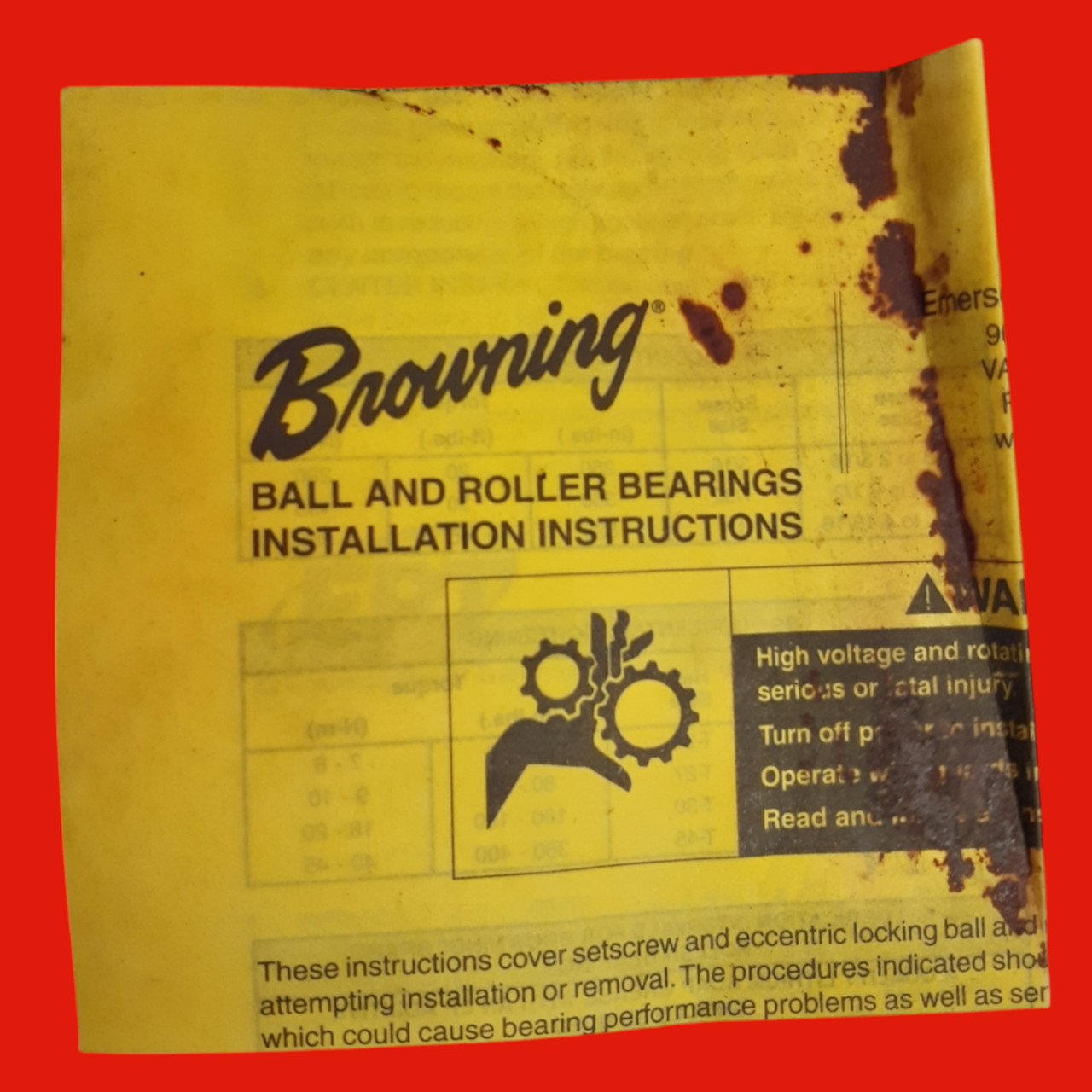 Browning FB900X 2-7/16 Cast Iron Four Bolt Flange Block Bearing