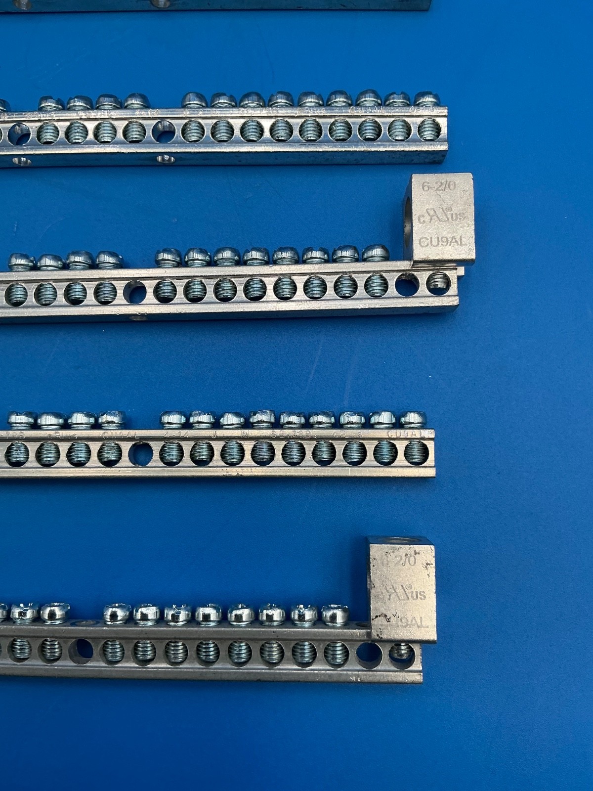 Lot of 5 Square D 25 Terminal Ground Bar Kit for Plug On Neutral Load Centers