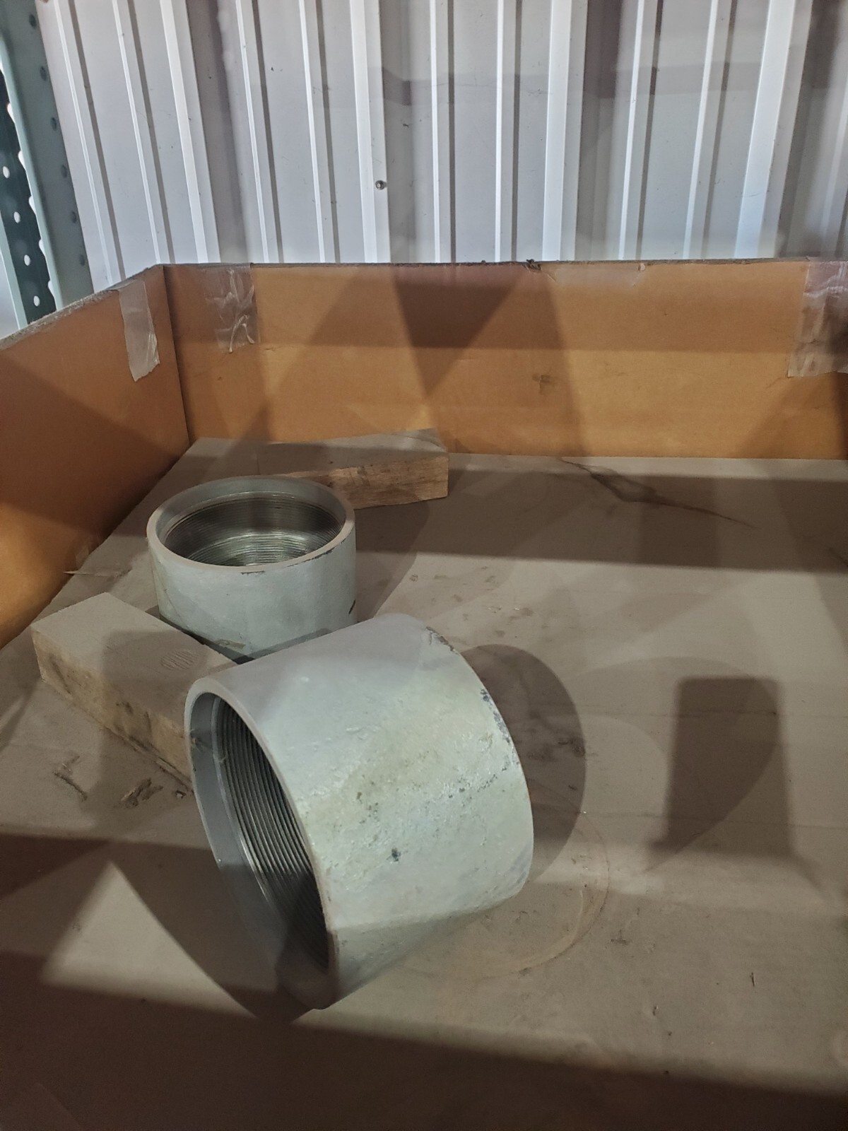 52 each 6″ H.D. GALVANIZED THREADED COUPLERS