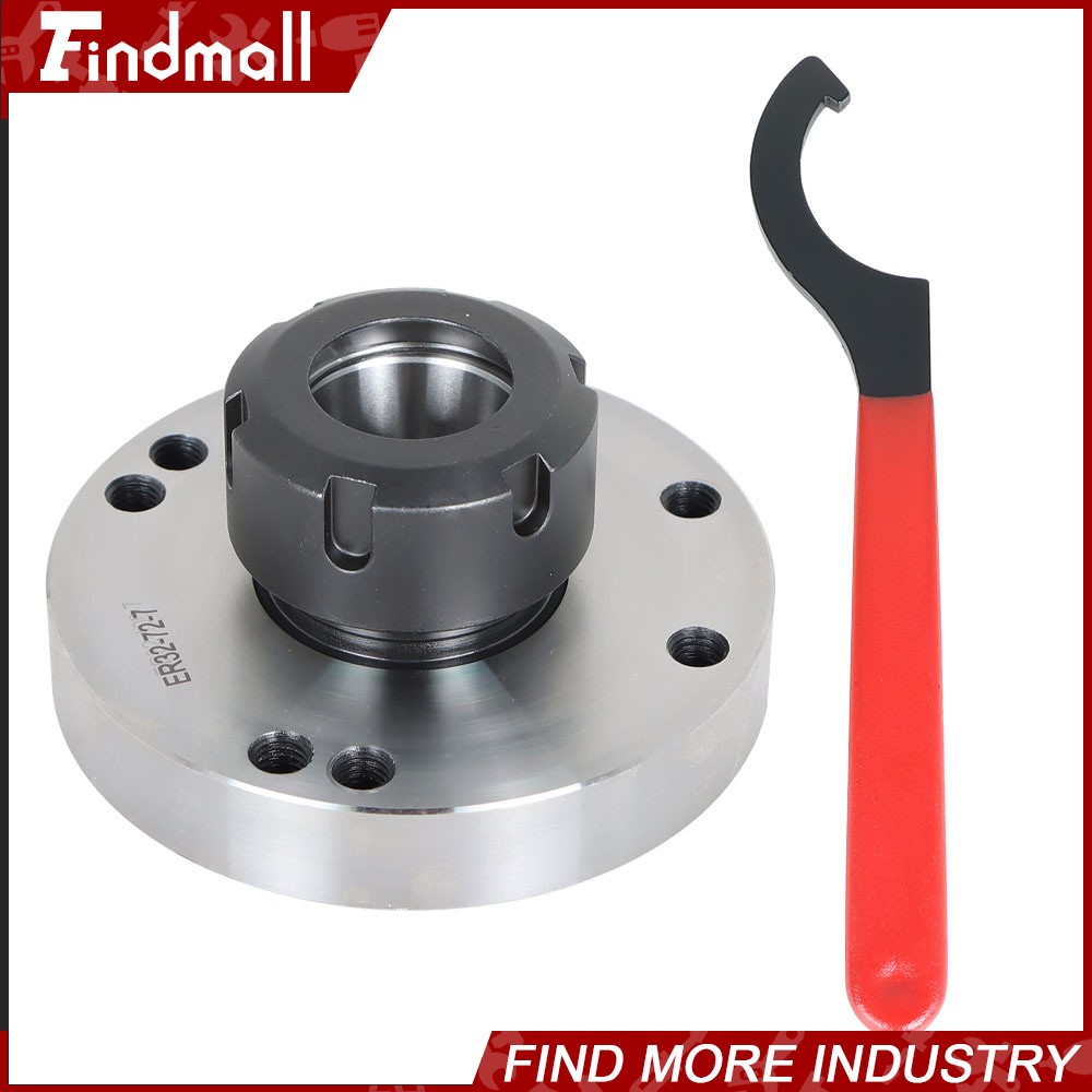 Findmall ER-32 Collet Chuck 100mm Diameter Compact Lathe For Milling Tool