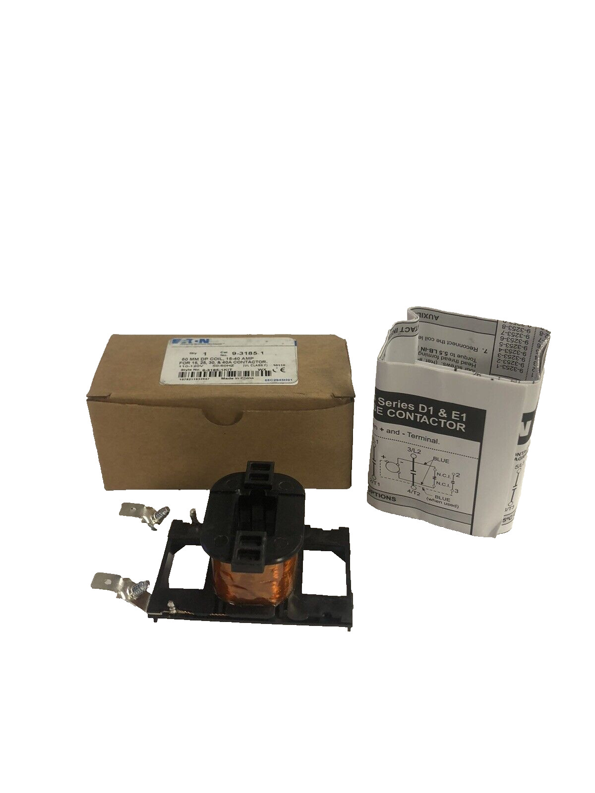 NEW 9-3185-1 Coil Eaton C25 Cutler Hammer Westinghouse 110-120V 15 25 30 40A VN