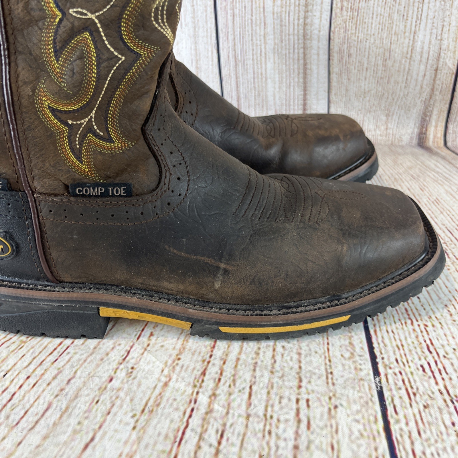NEW Justin Boots Joist 11″- COMP TOE / WATERPROOF / EH – Brown – SE4625 Sz 8 D