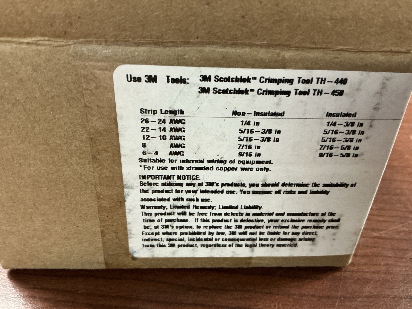 3M MNG10-8RK 500 Pk 12 to 10 AWG Wire Size 1000V Max Yellow Ring Terminal B199