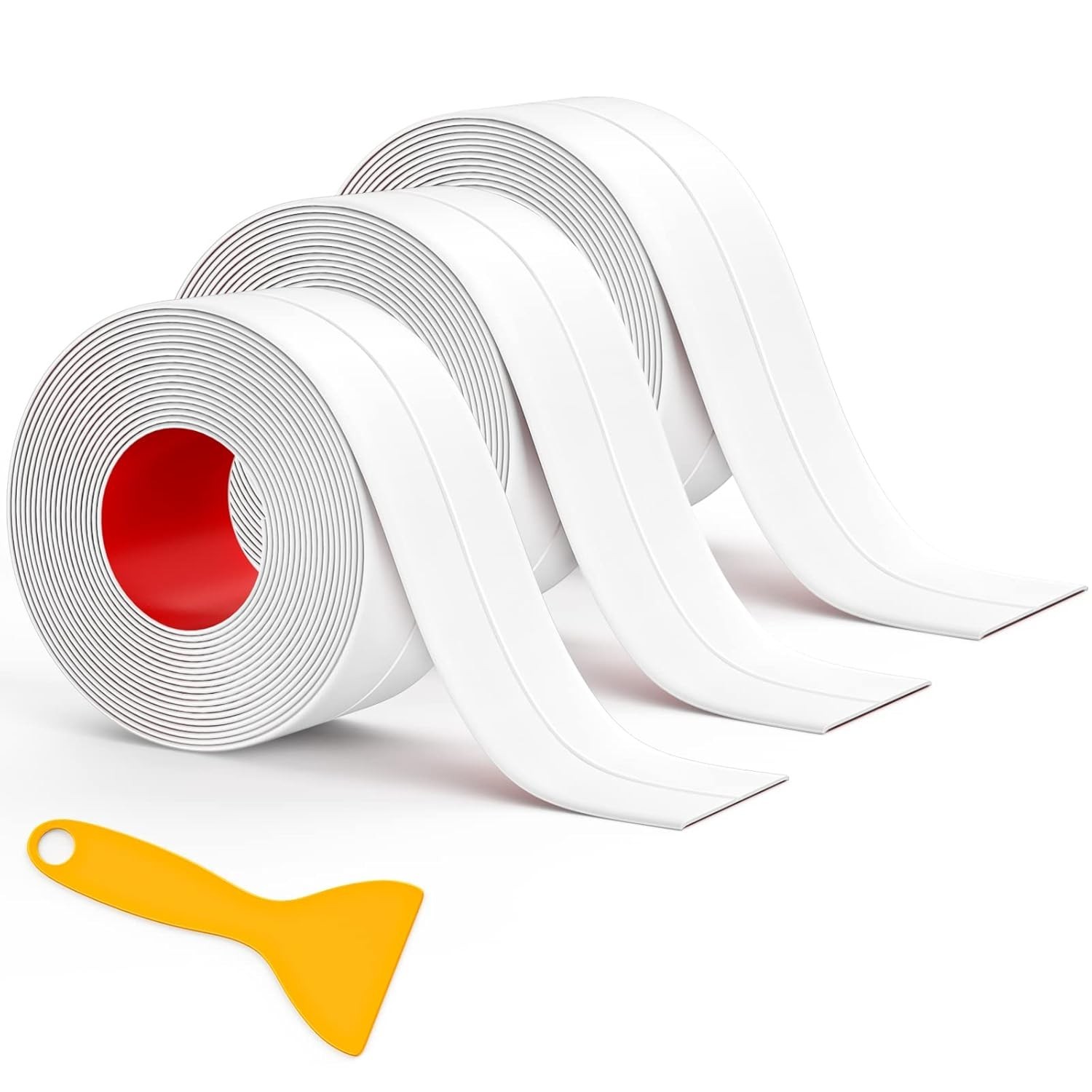3 Rolls of Waterproof Caulk Tape – Self-Adhesive Sealant for Kitchen & Bath