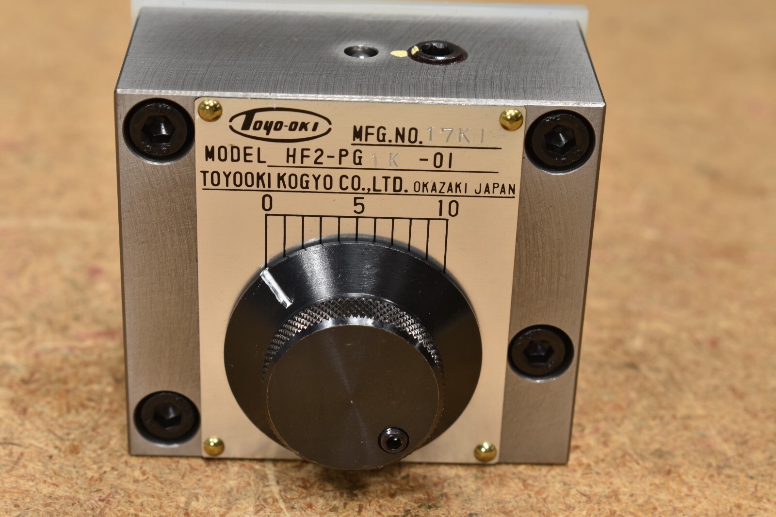 TOYO-OKI HF2-PG1K-01, Hydraulic Control Flow Valve, 17K1, HD1-42MT-BCA-02A-04KI