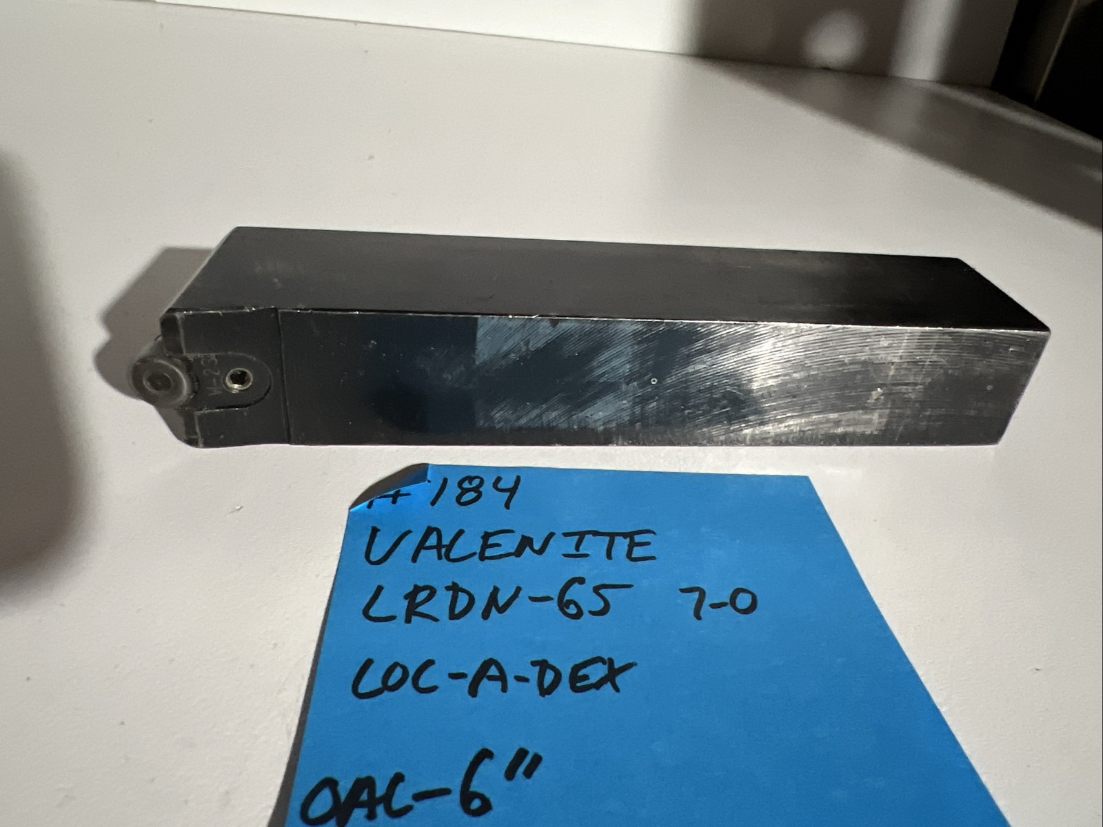 valenite LRDN-65 indexible carbide lathe toolholder 6”OAL 1”Shank Turning Round