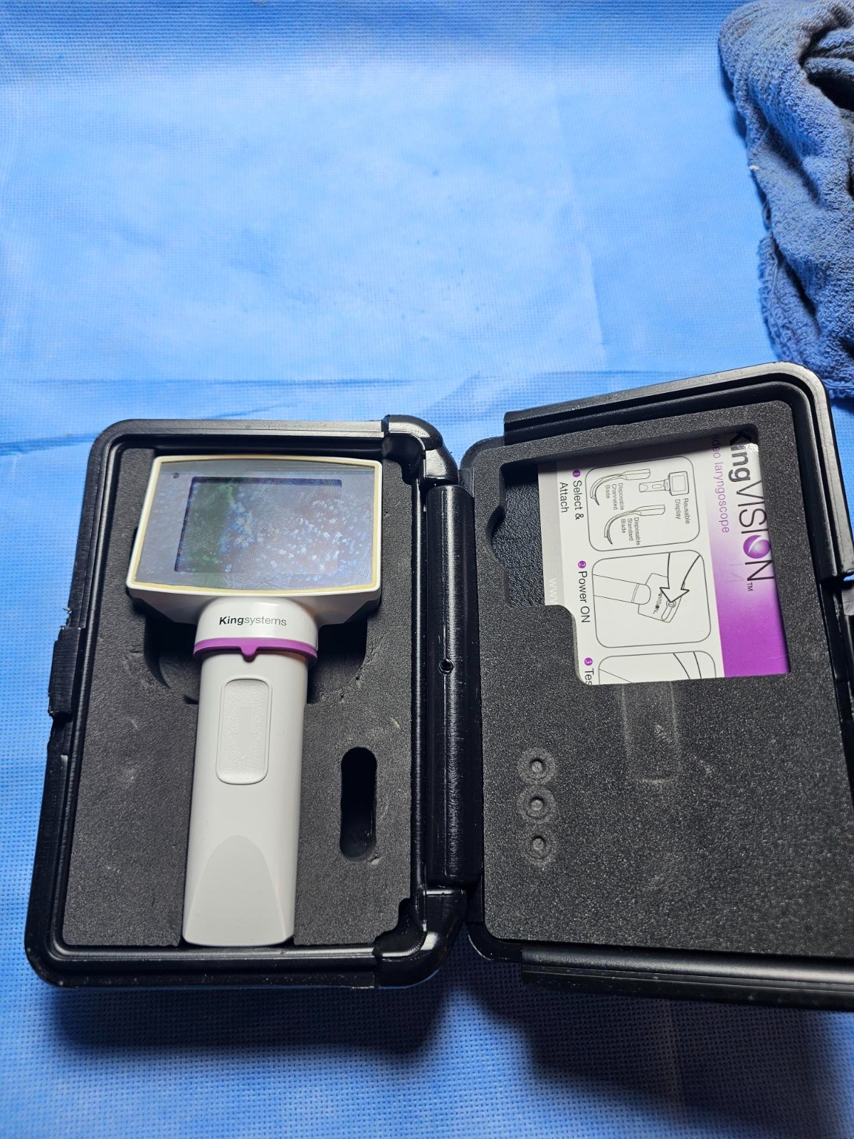 King Vision KVIS01 LED Video Laryngoscope W Case