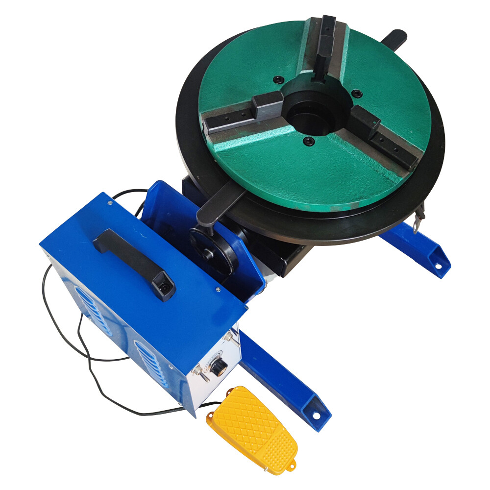 100Kg High Precision Manually Flip Welding Positioner Turntable with 300mm Chuck