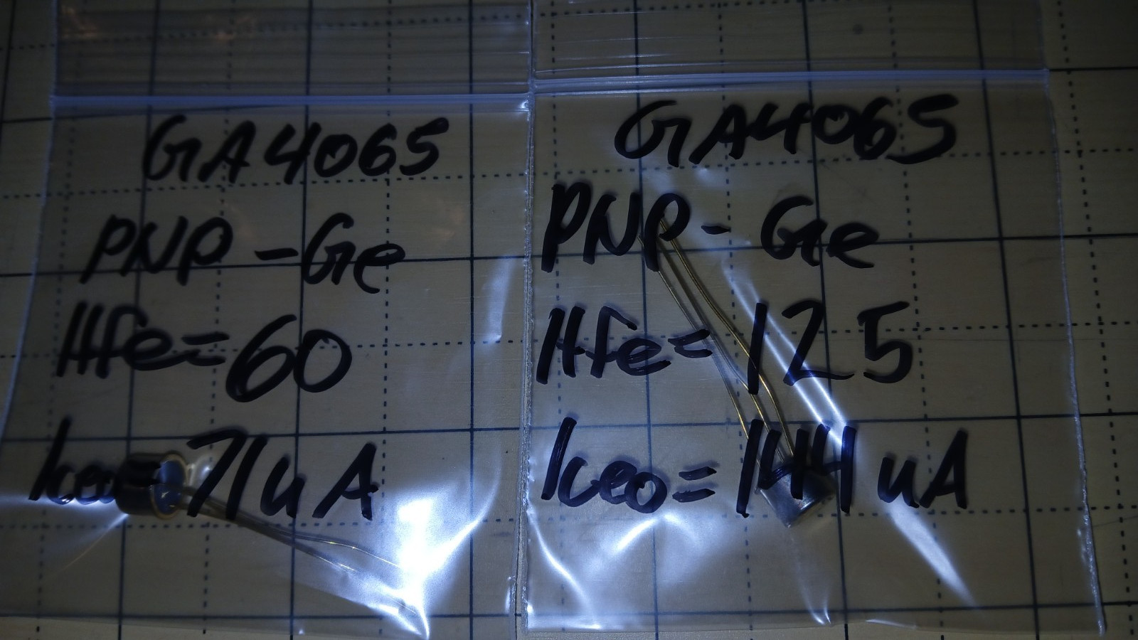 Fuzz face pairs/GA4065 PNP germanium/Fully tested/NOS/TO-5/You choose