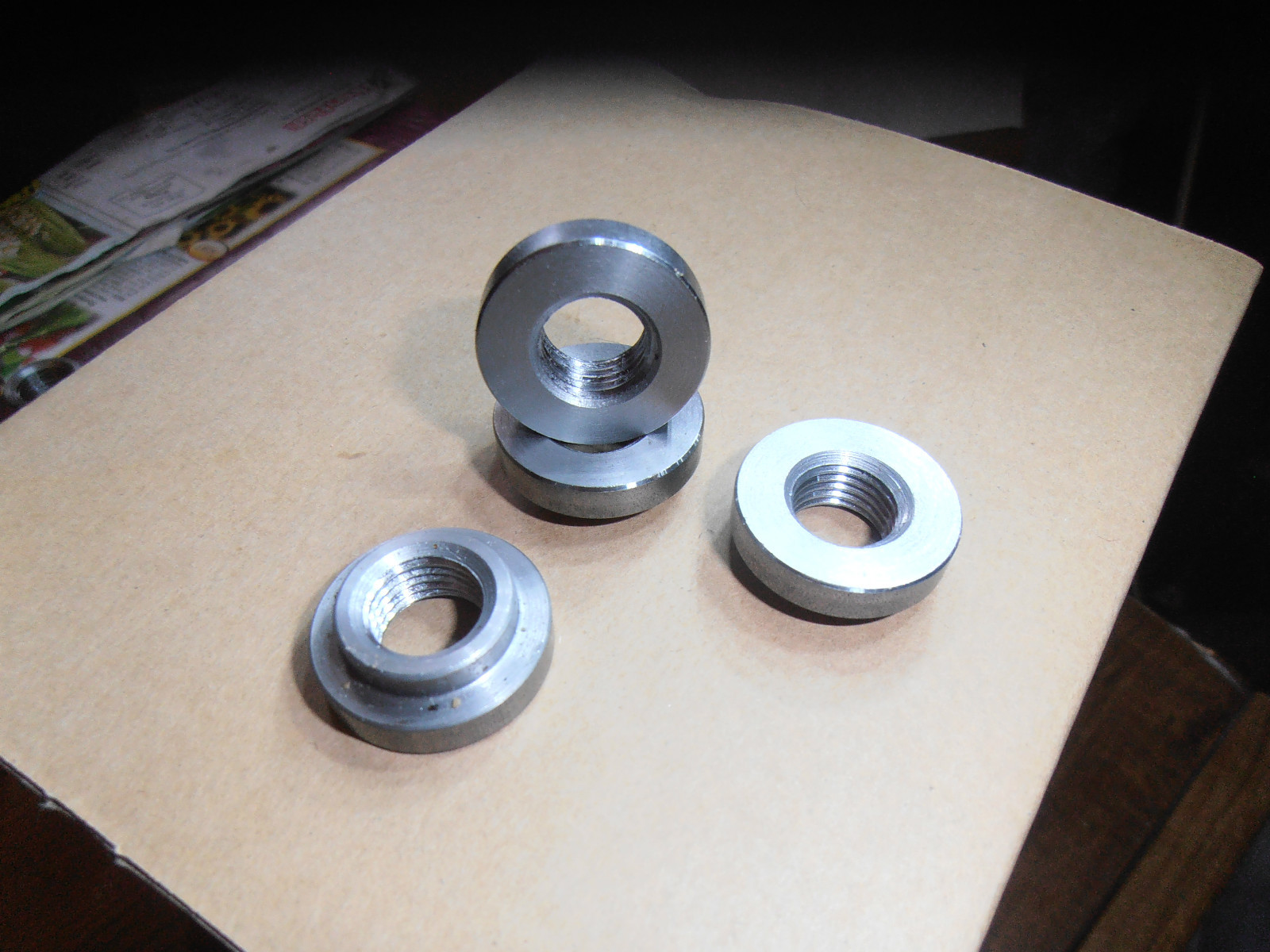 3/8-18 NPT. Weld Bungs STEEL chopper made in the USA.