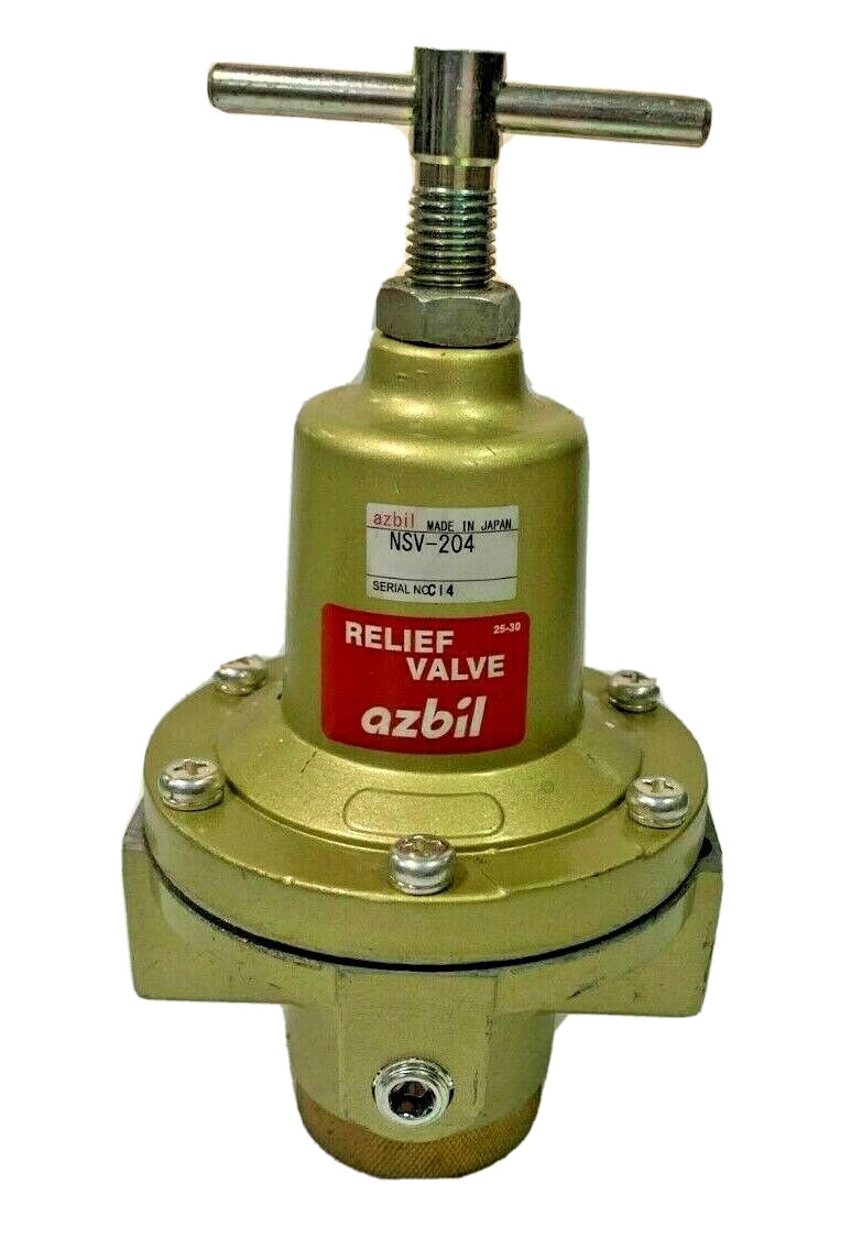 AZBIL NSV Series NSV-204 RELIEF VALVE Rc 1/2″ 0.02 ~ 0.8 Mpa