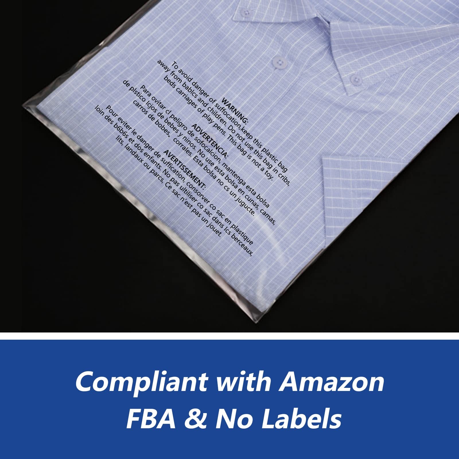 iMailer – 500 Count – 14″ x 20″ Clear Plastic Poly x 20″, Transparent