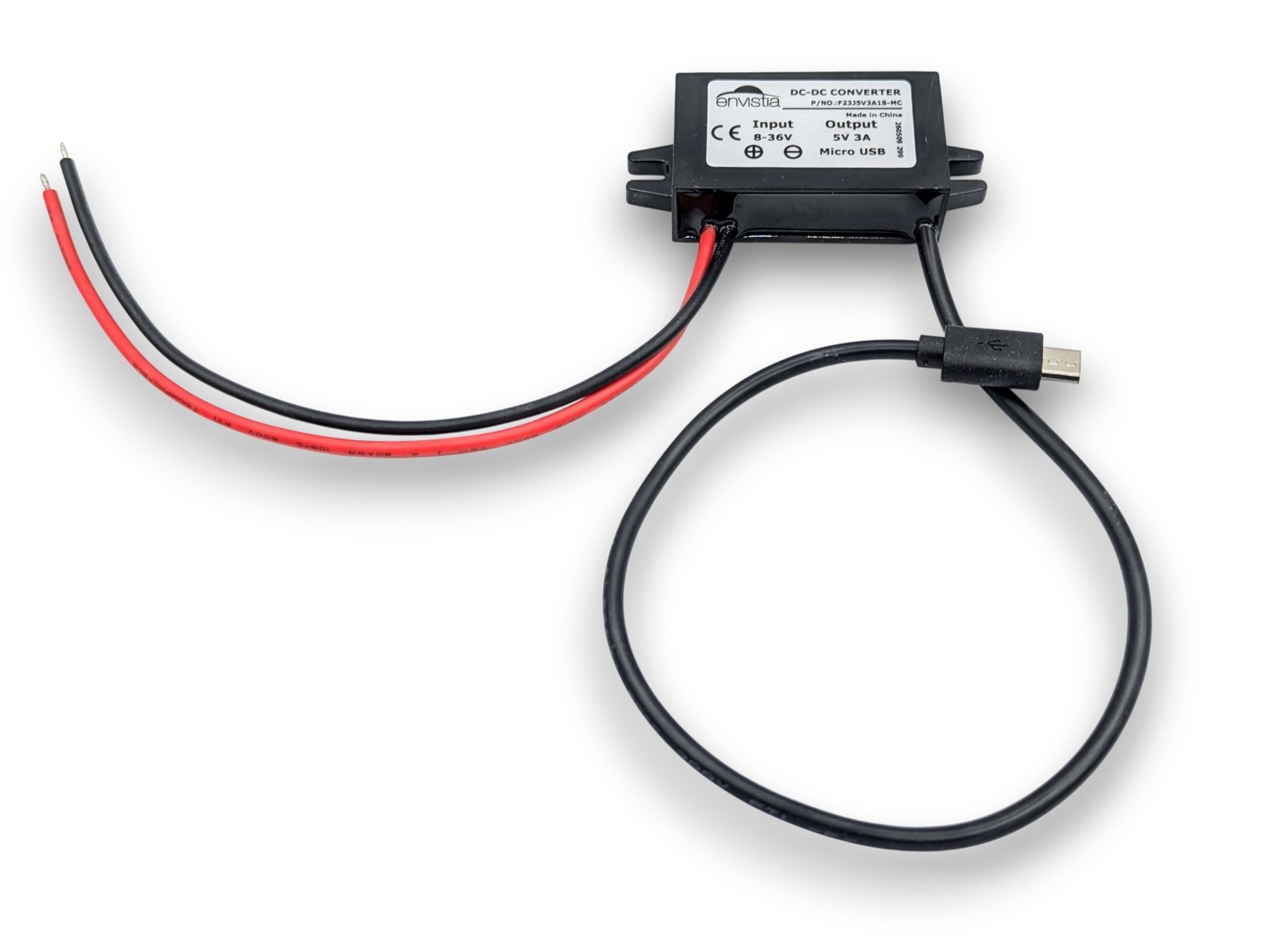 12V (8-23V) In To 5V Out DC-DC Converter Module 3A 15W with Micro USB Output