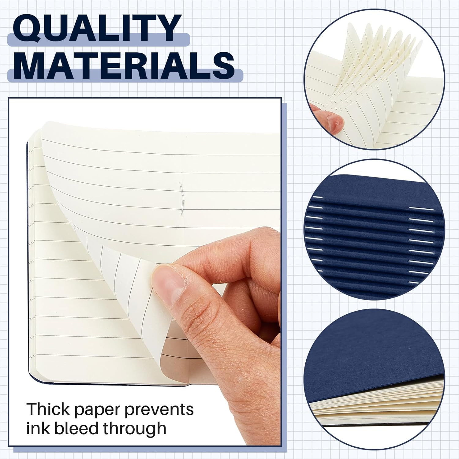 Outus 15 Pcs Mini Pocket Notebook 2.5″ X 4″ Small Journal Kraft Paper Notepads B