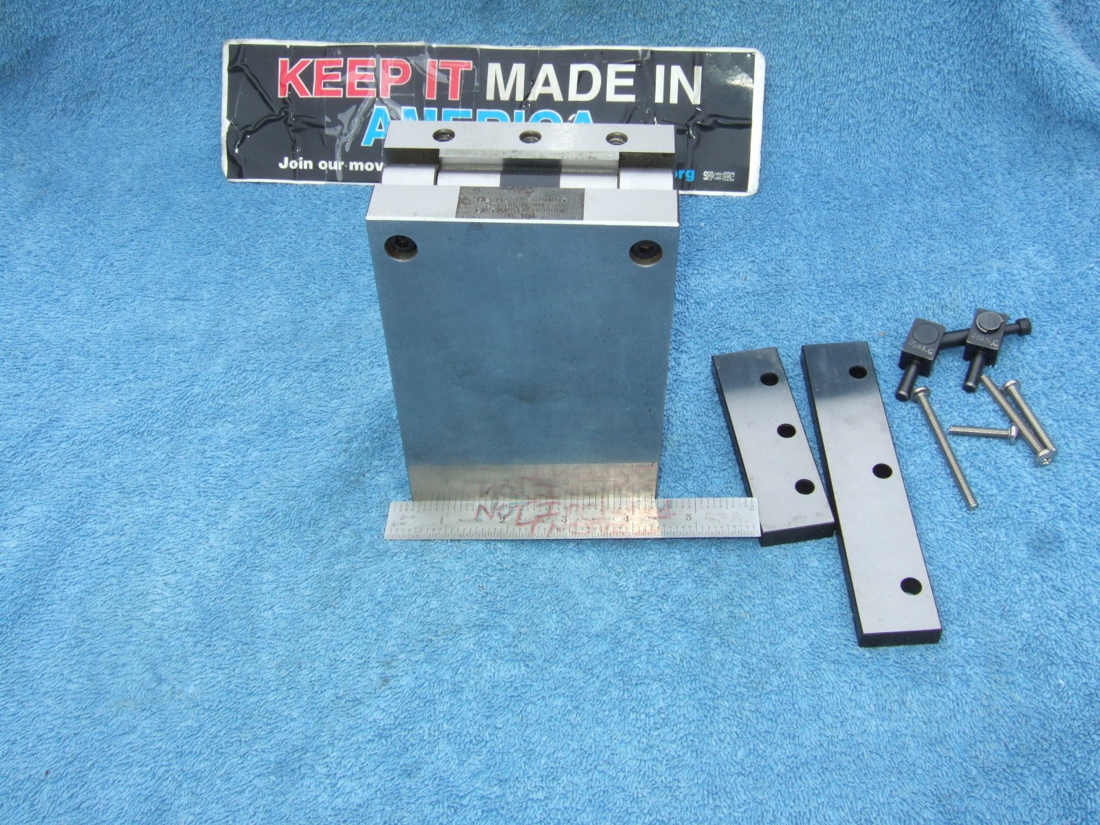 HERMANN SCHMIDT PNM4X6 Single Angle Adjustable Sine Plate Used $1150 WHEN NEW QA