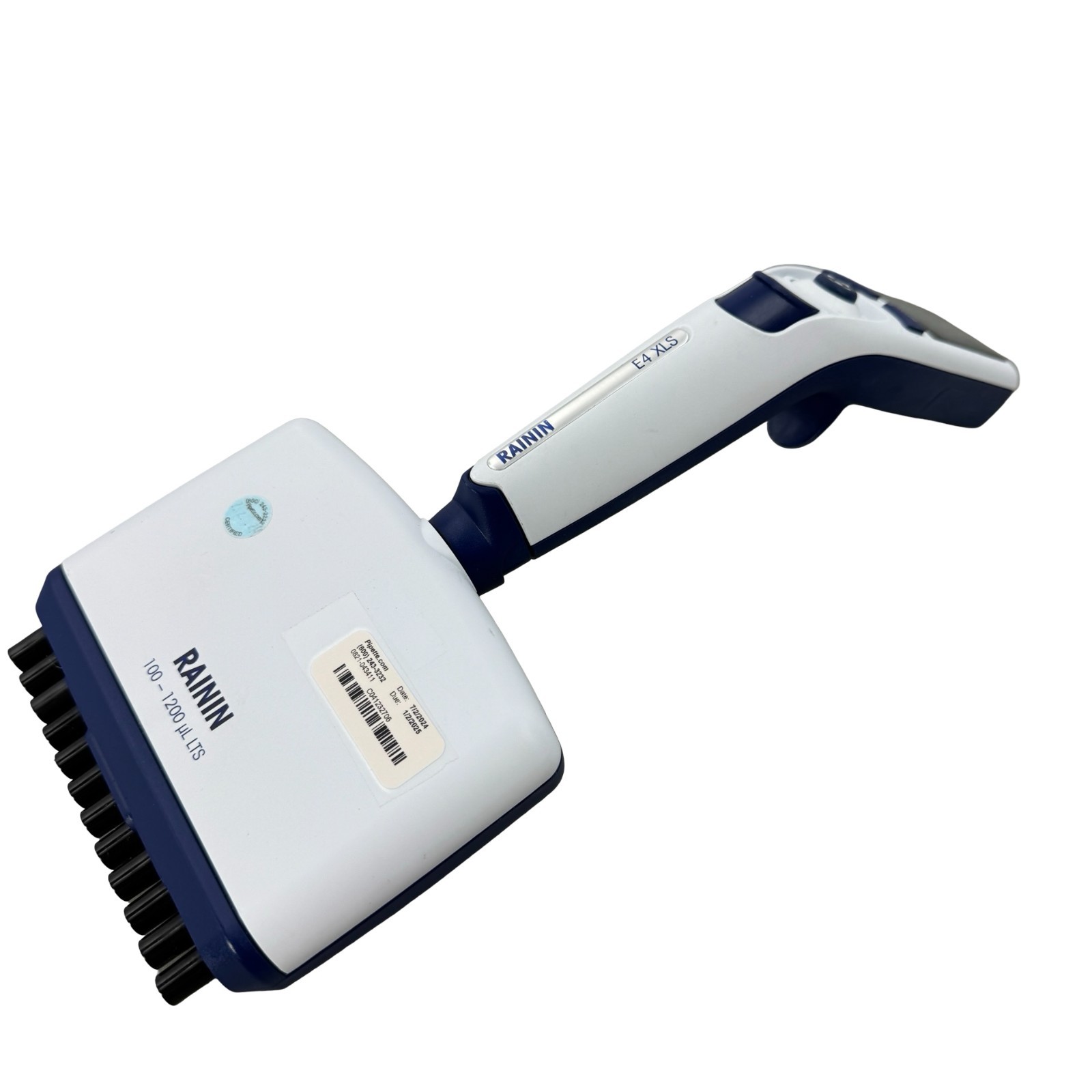 Rainin E4 XLS 8-Channel 100-1200µL LTS Electronic Pipette Calibrated 07/2024