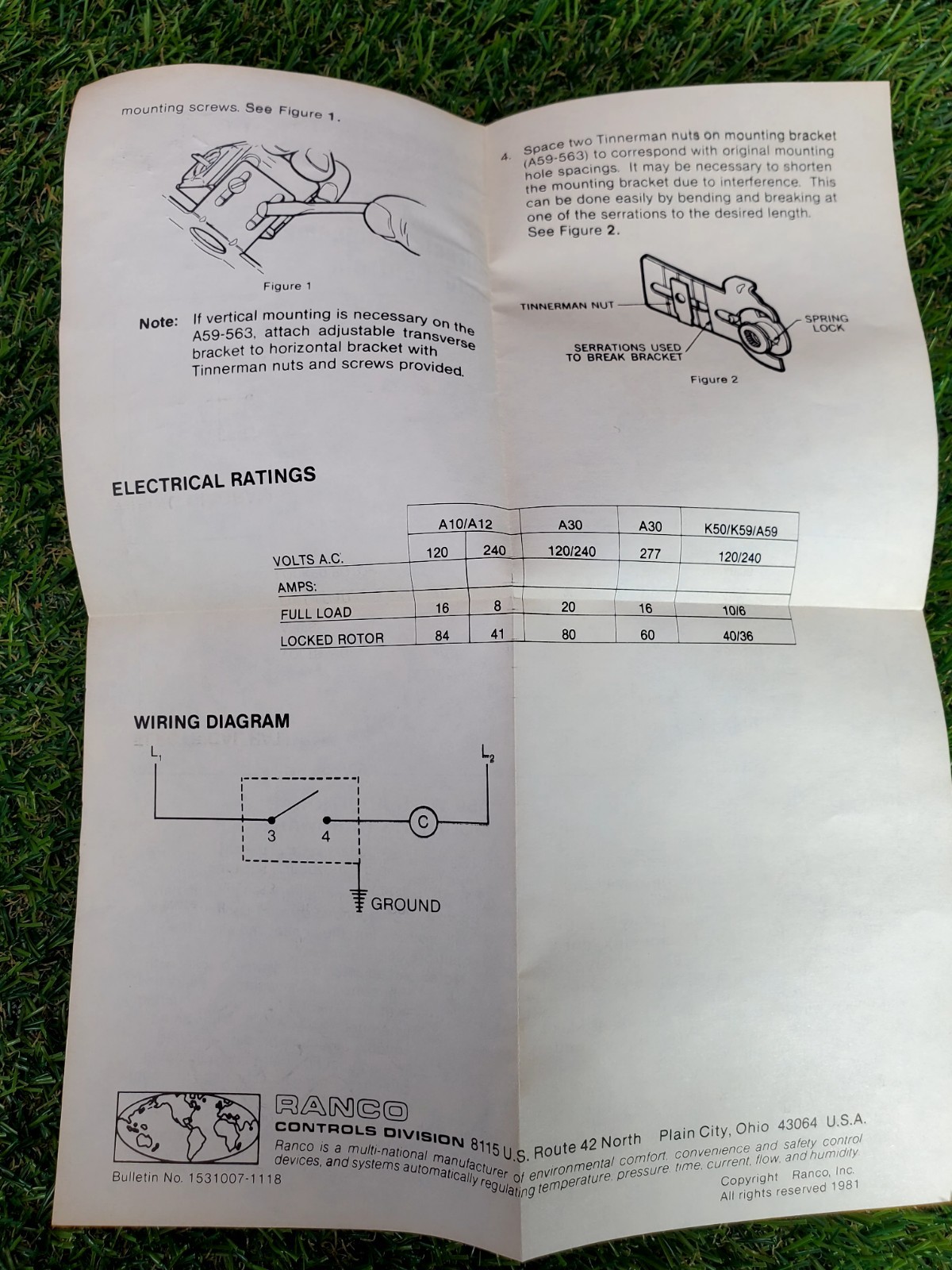 RANCO A30-2209 Refrigeration Control NOS Replaces A10-1501
