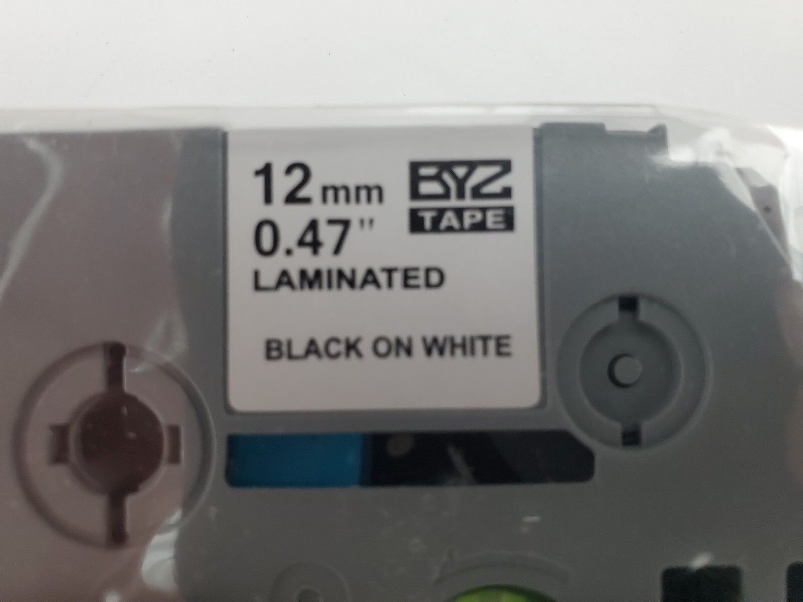 BYZ TZc-231 Black On White 12mm .47 Tape For Brother P-Touch 5 Pack