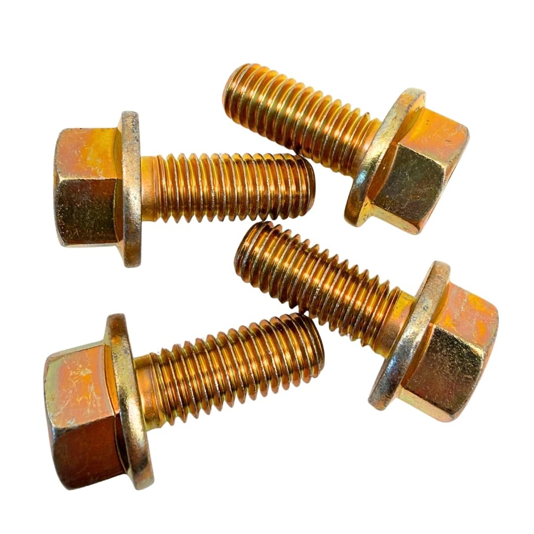 4 Pack of 1/2″-13 x 1-1/4 Grade 8 Heavy Duty Flange Bolts SAE J429 1.25″