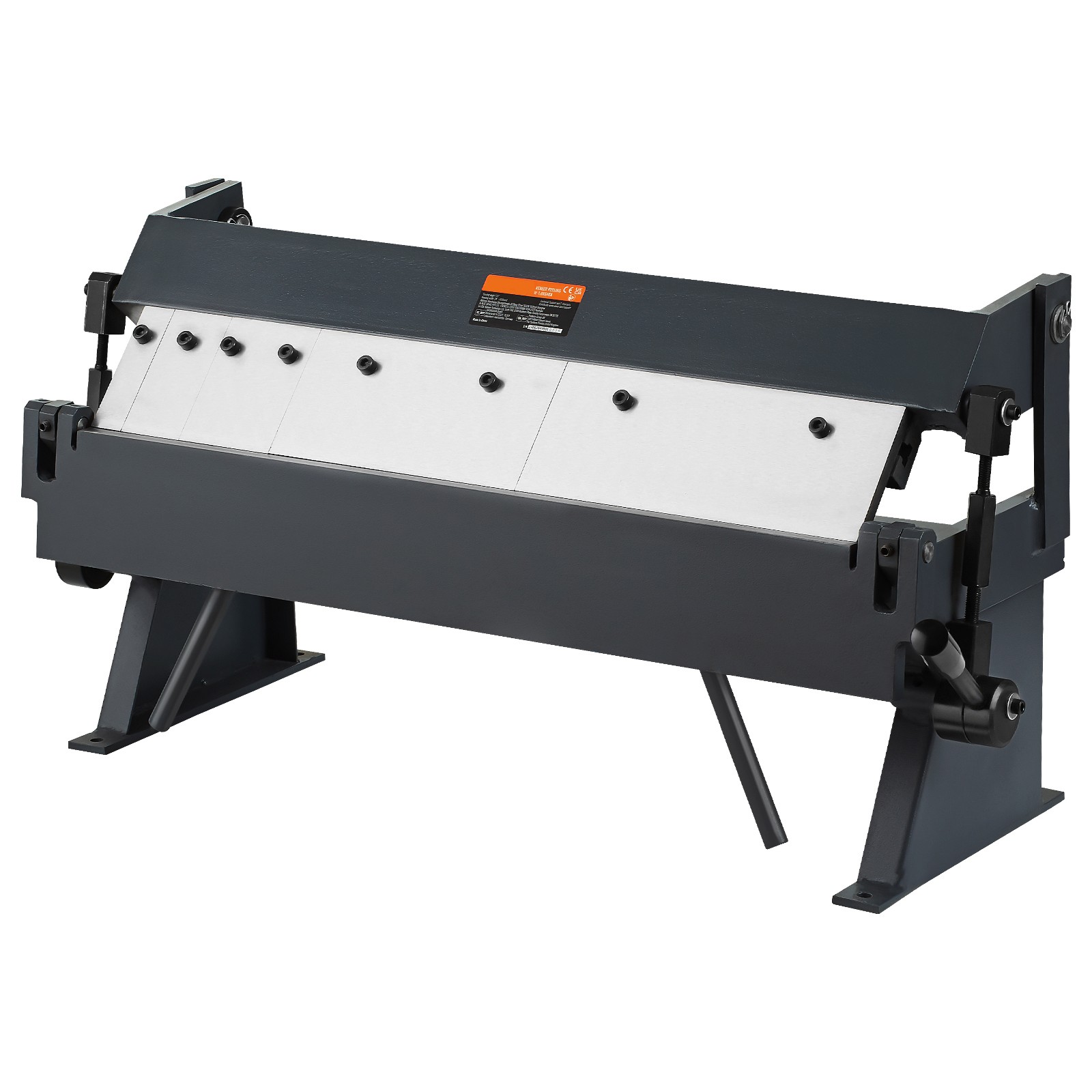 VEVOR 24 in Sheet Metal Bender 0-135° Brake Bending 14 Gauge Removable Fingers
