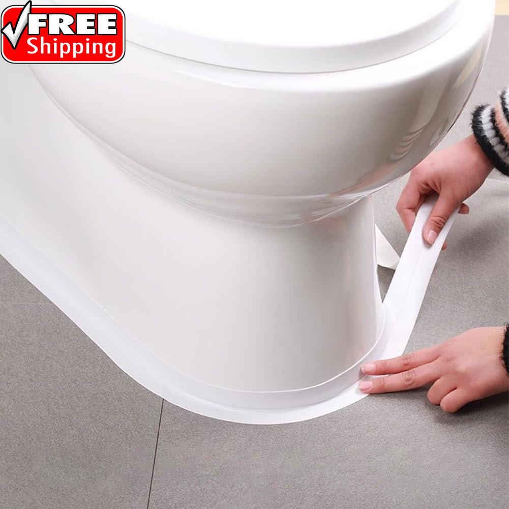 White Caulk Tape Self Adhesive Waterproof, Bathroom Peel & Stick Caulking Strip