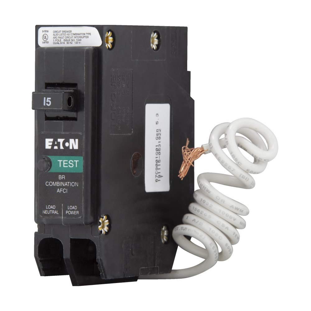 Eaton BRN115AF Br Combo Afci, 1p, 15a, 10kaic, Pigtail .