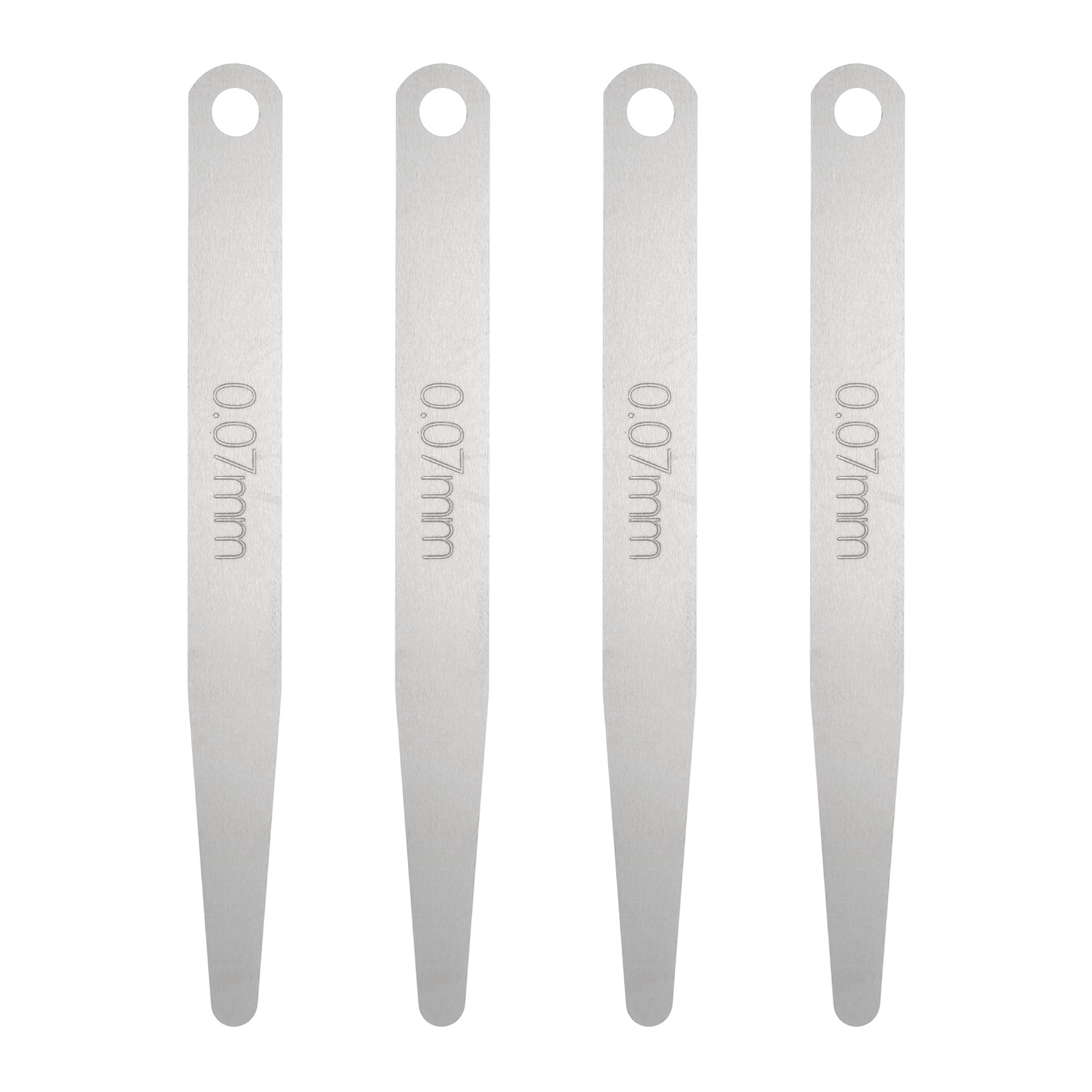 4pcs Metric Thickness Feeler Gauge 0.07mm Single Blade Tapered Feeler Gauge