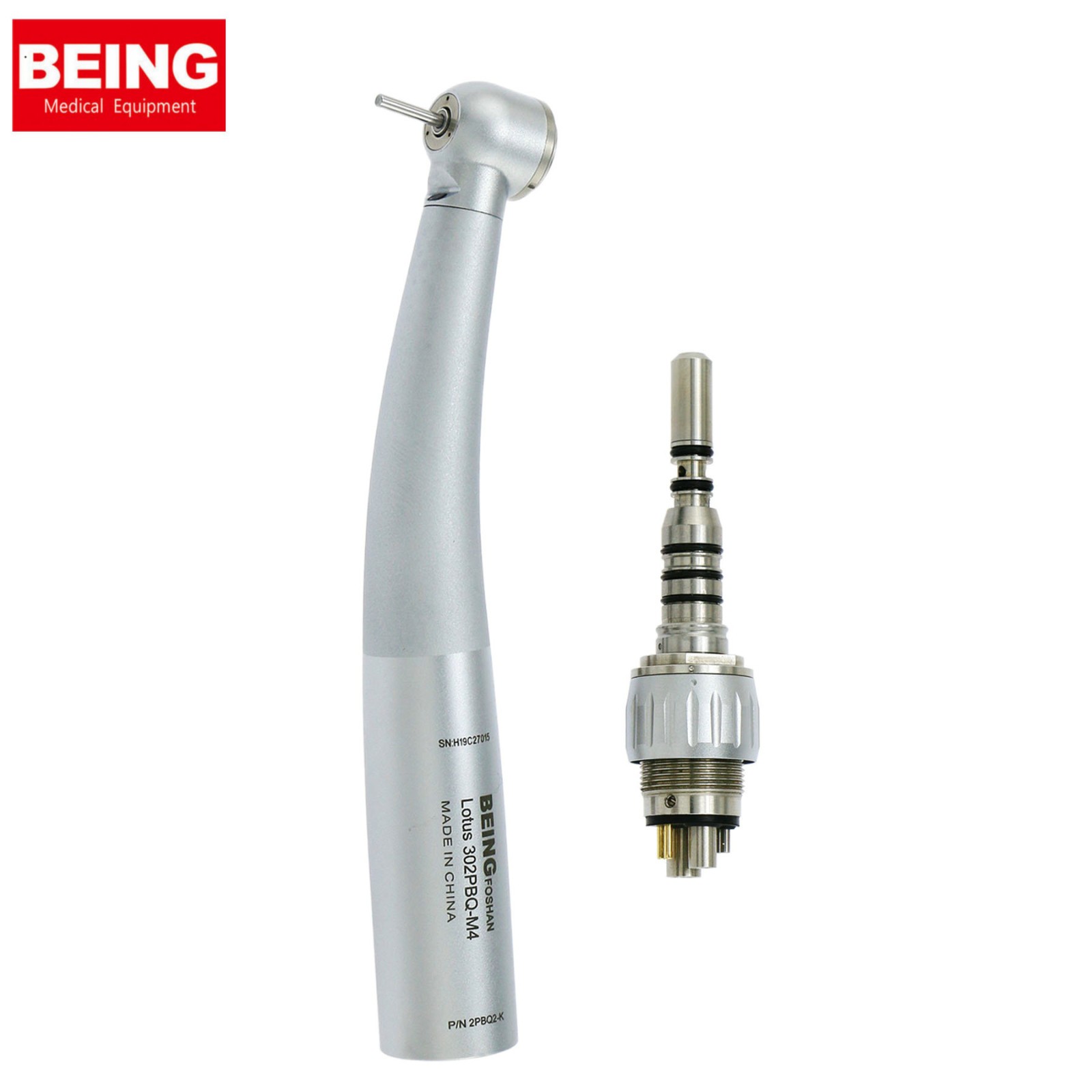 BEING Dental High Speed Fiber Optic Turbine Handpiece for KAVO Coupler 4/6 Holes