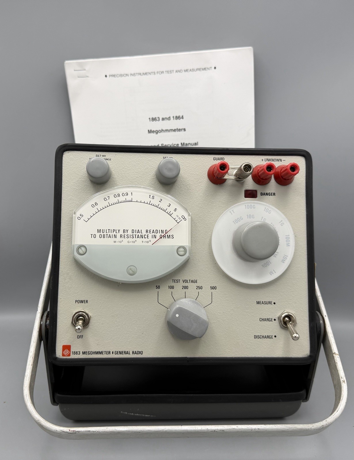 IET General Radio 1863 Megohmmeter Insulation Meter Tested Read Description