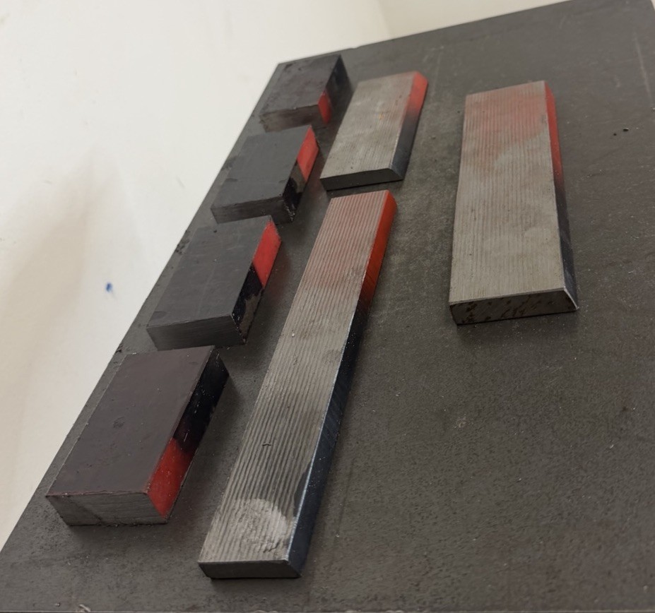 4140 Alloy Steel Bar Lot – Round/Flat/Cutoff Pieces – 7 Pieces – 10.15 LBS
