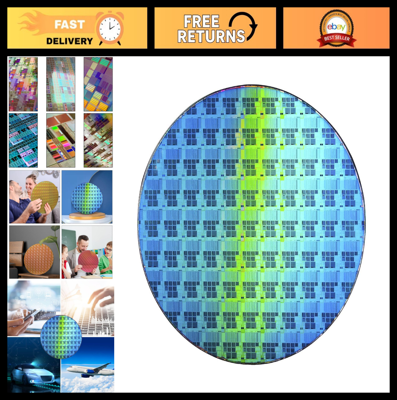 8-Inch Silicon Wafer for Integrated Circuits – Copper Process, High Quality
