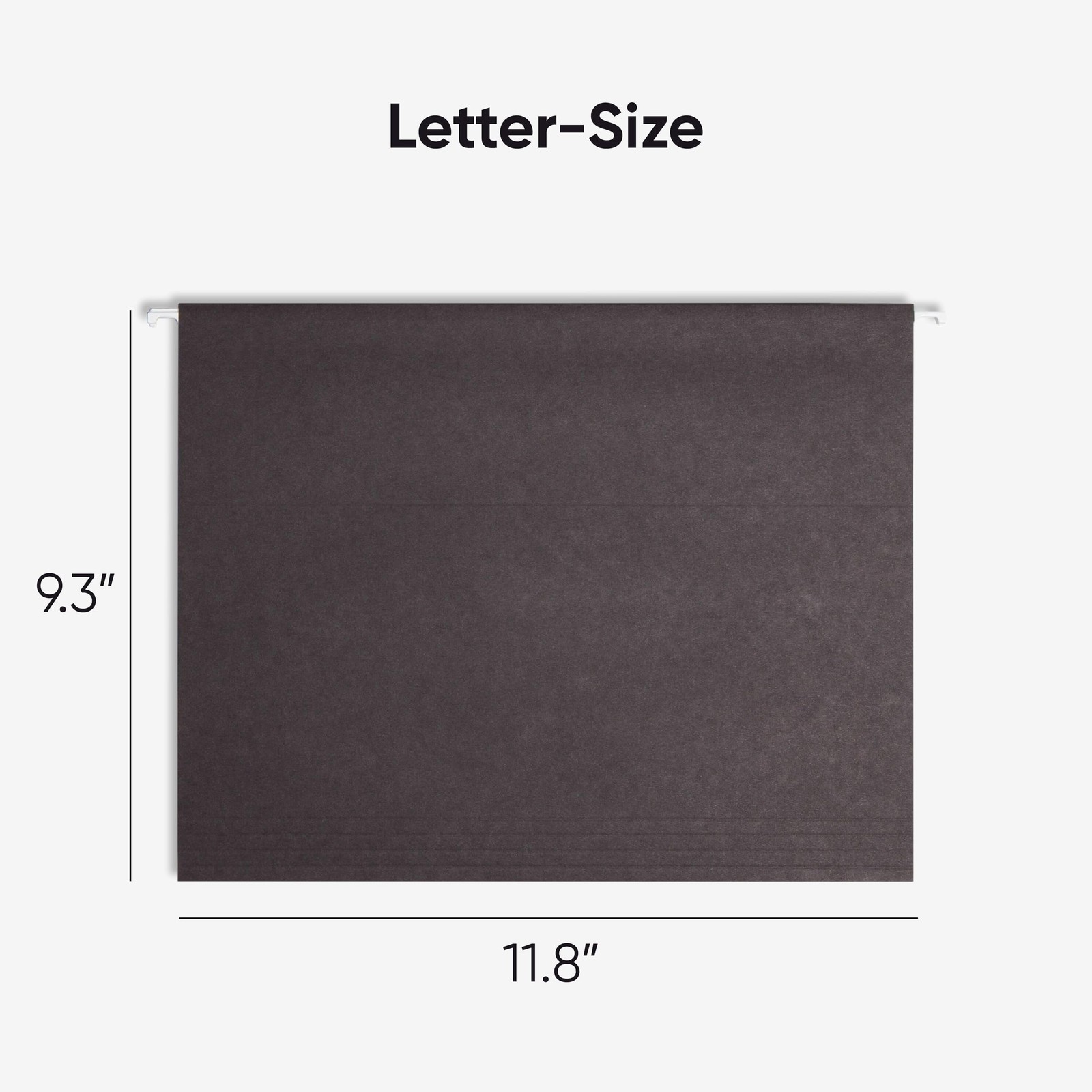 Smead Standard Hanging File Folders, 25 Count, Letter Size, 25 Black