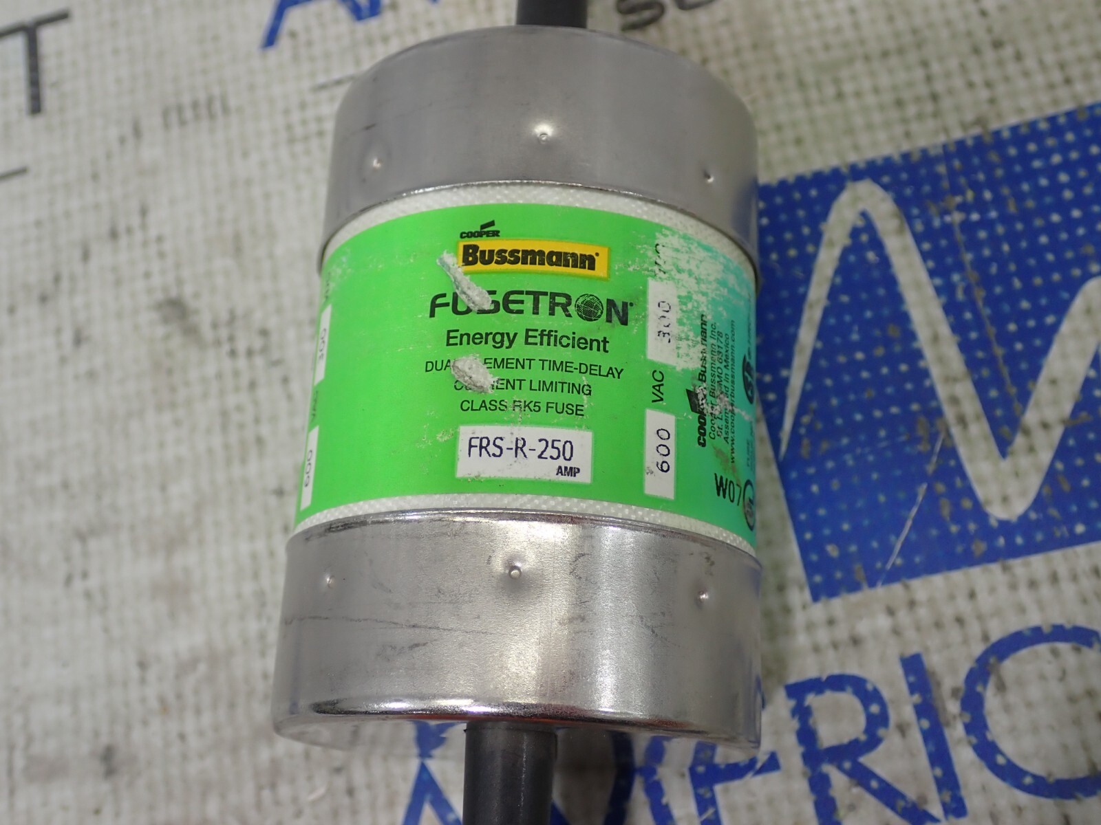 Bussman Fusetron FRS-R-250 250A 600V Time Delay RK5 Long Stab Fuse
