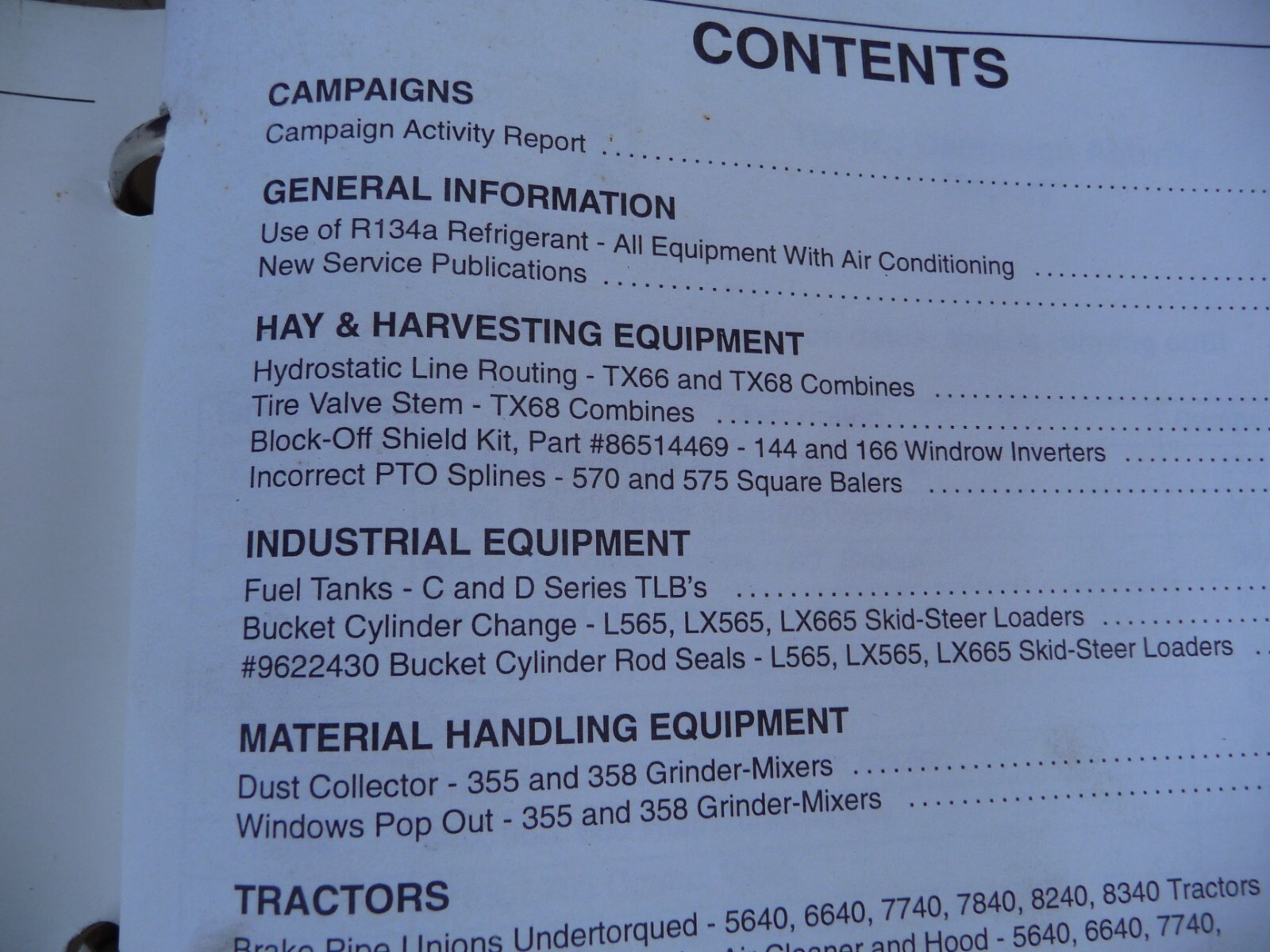 Massey Ferguson Service Tools and Equipment Catalog