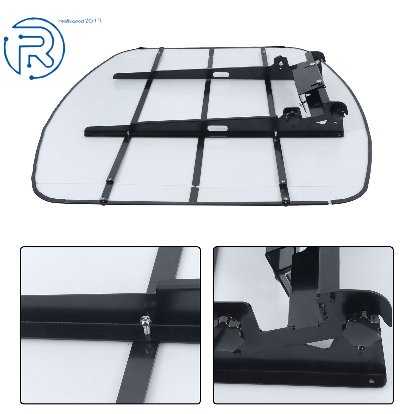 For John Deere 2″ x 2″ or 2″ x 3″ ROPS Tuff Top Tractor Canopy 52″ X 52″ White