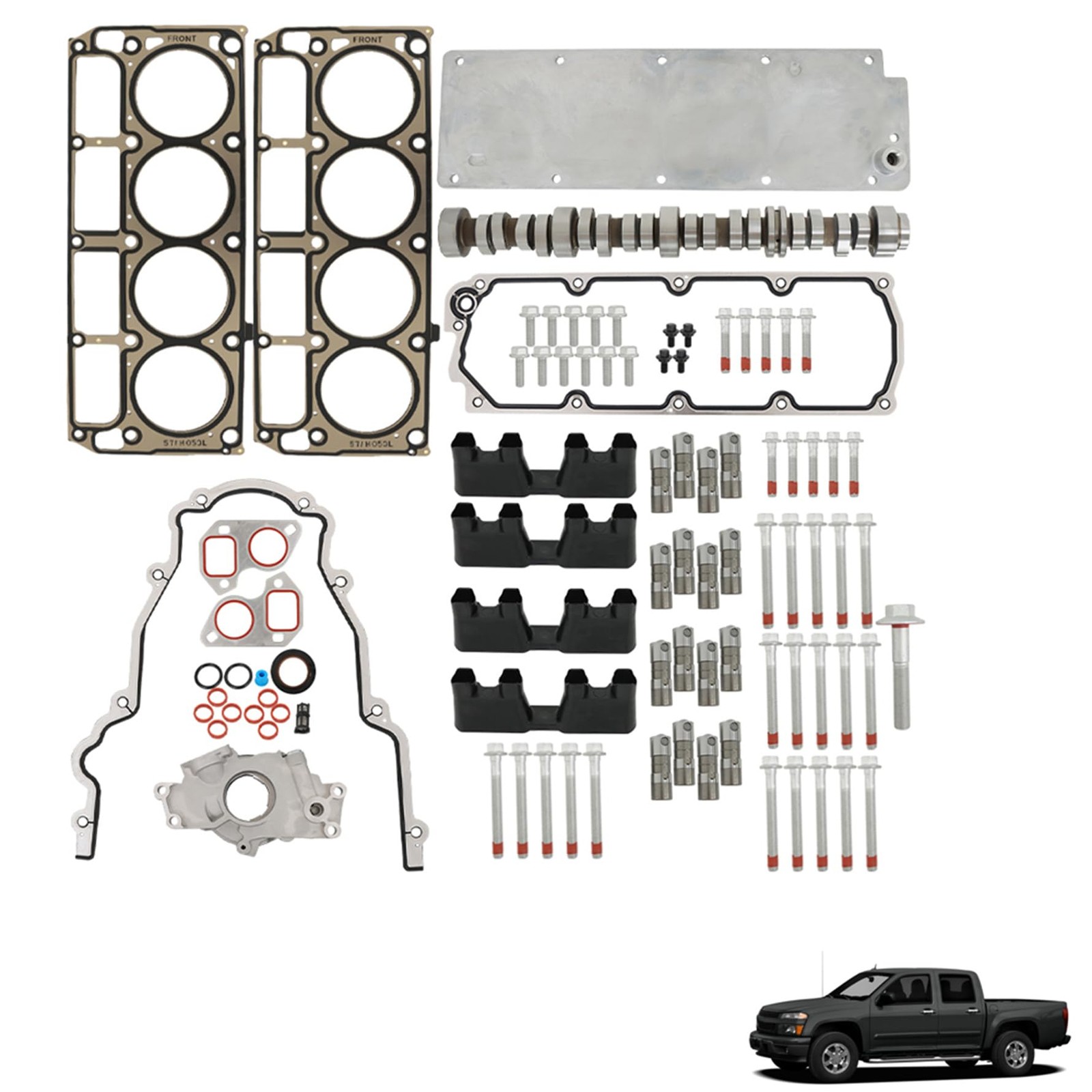 NON AFM DOD Cam W/Oil Pump Kit Replacement for Silverado 1500 Rainier 2007
