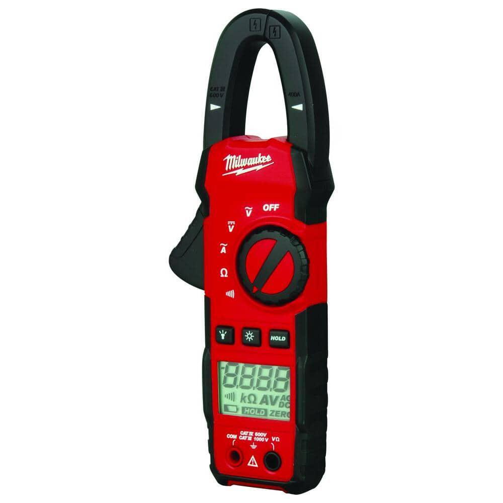 Milwaukee Clamp Meter Audible Alert+Auto Ranging+Backlit+Dual Voltage Indication