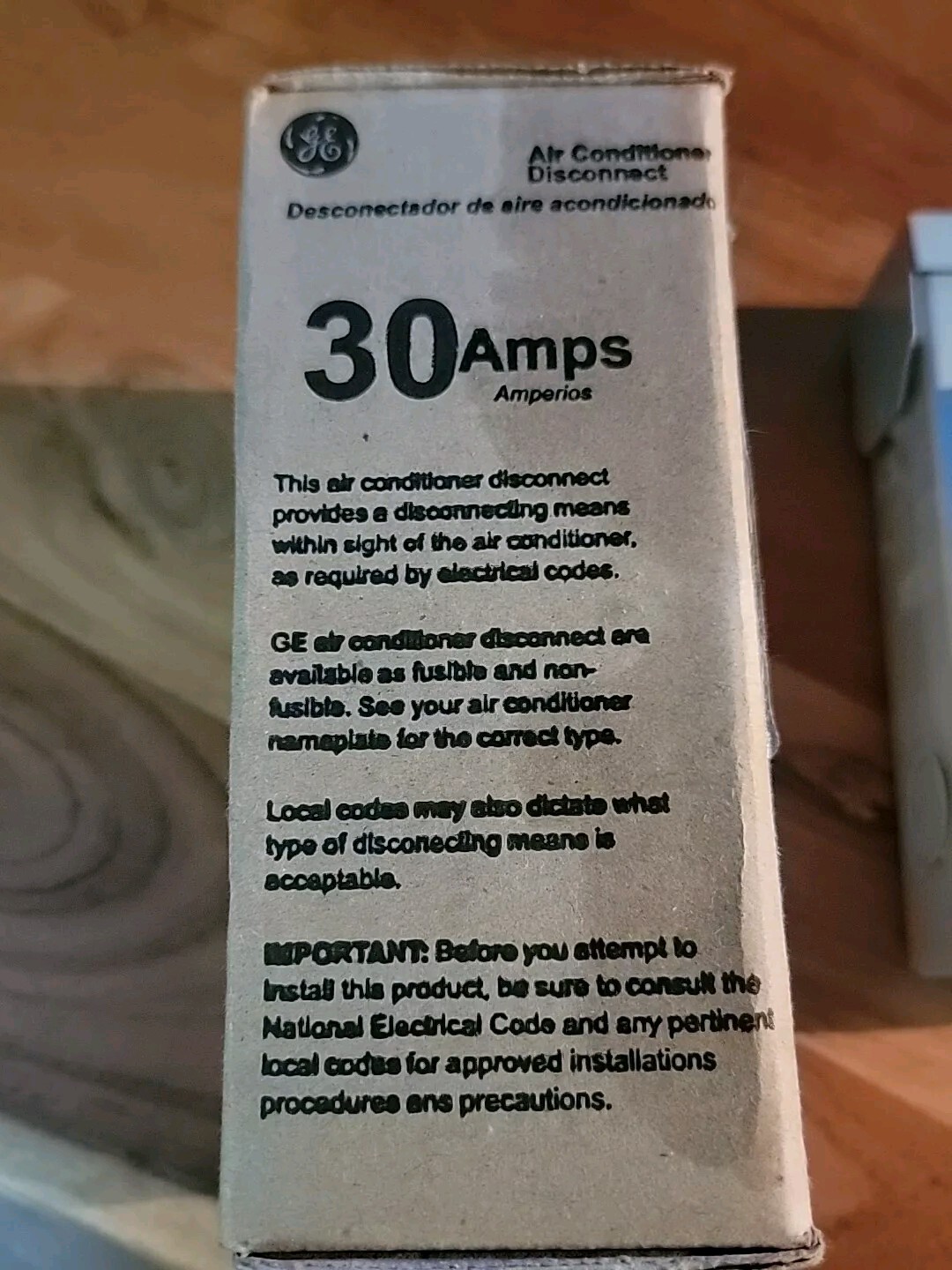 GE Genuine Air Conditioner Disconnect SAF415 TF30RCP 30A Fusible 2 Pole