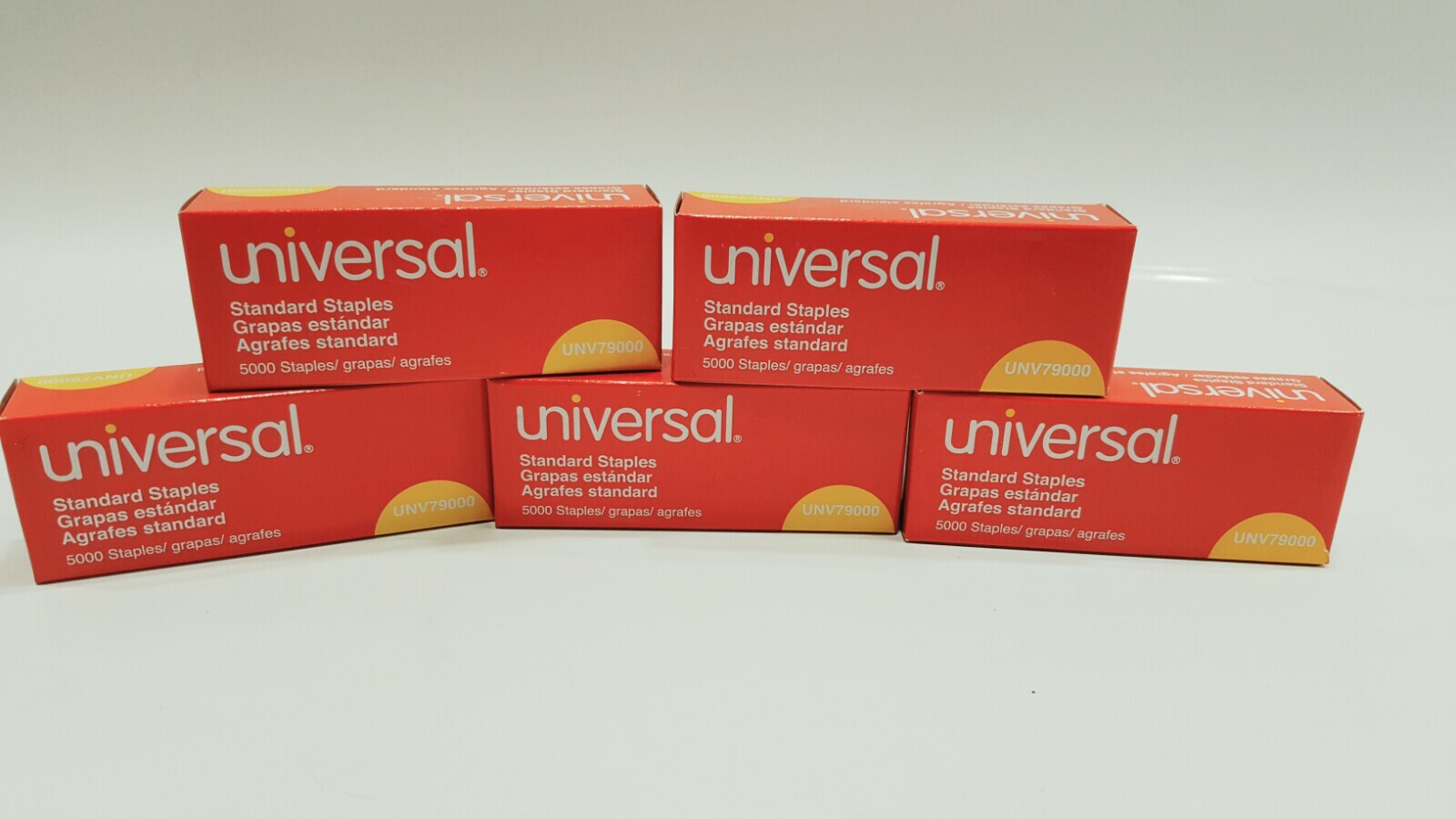 Pk of 5 Universal Standard Chisel Point Staples 0.25″ Leg 0.5″Crown Steel 5.000