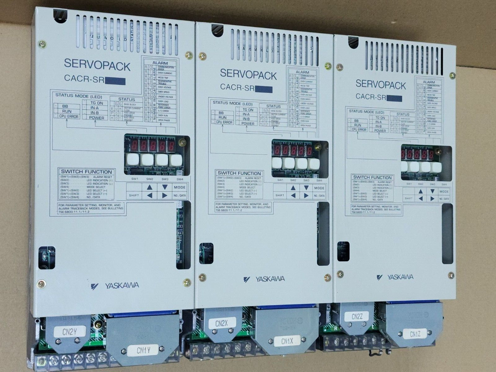CACR-SR10BE12G-E YASKAWA SERVOPACK 7.3A 1KW