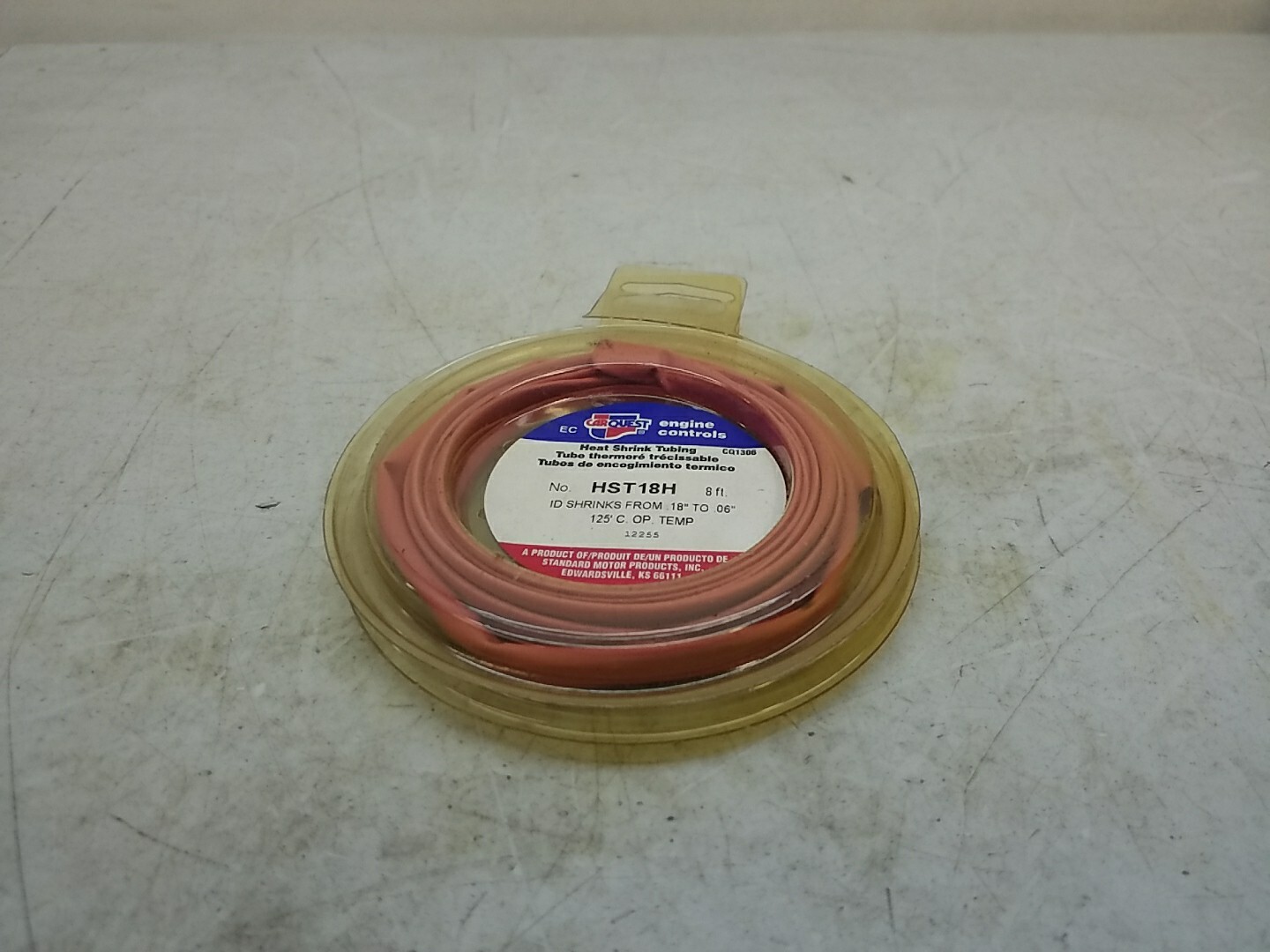 HST18H Carquest Heat Shrink Tubing Shrinks From 18″-.06″ 8 Foot 125 C, OP. Temp
