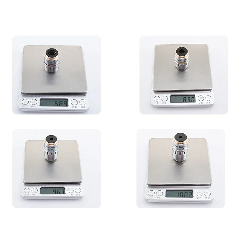 RMS Thread Plan Achromatic Objective Lens 4X 10X 40X 100X 20.3mm
